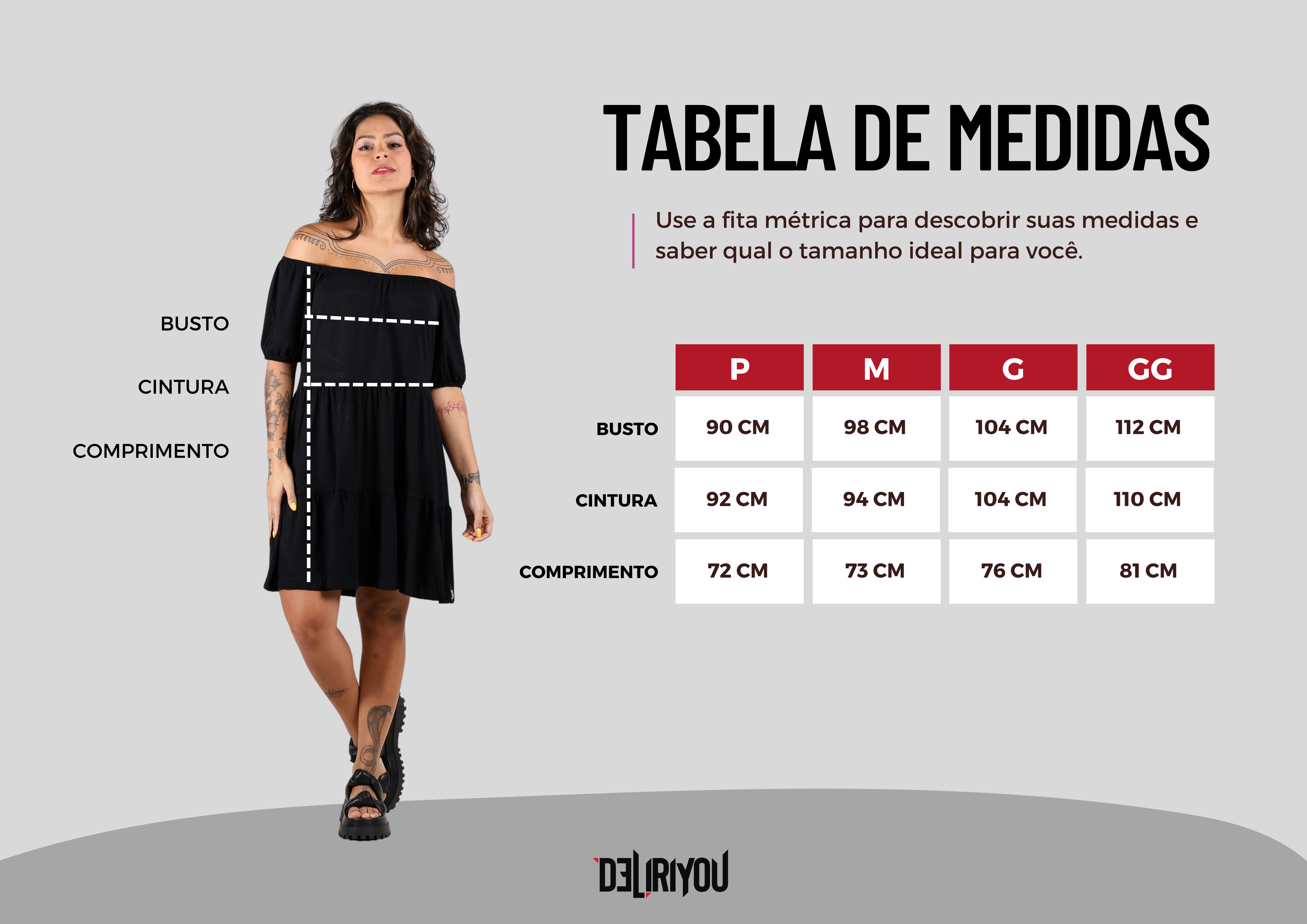 Tabela de medidas