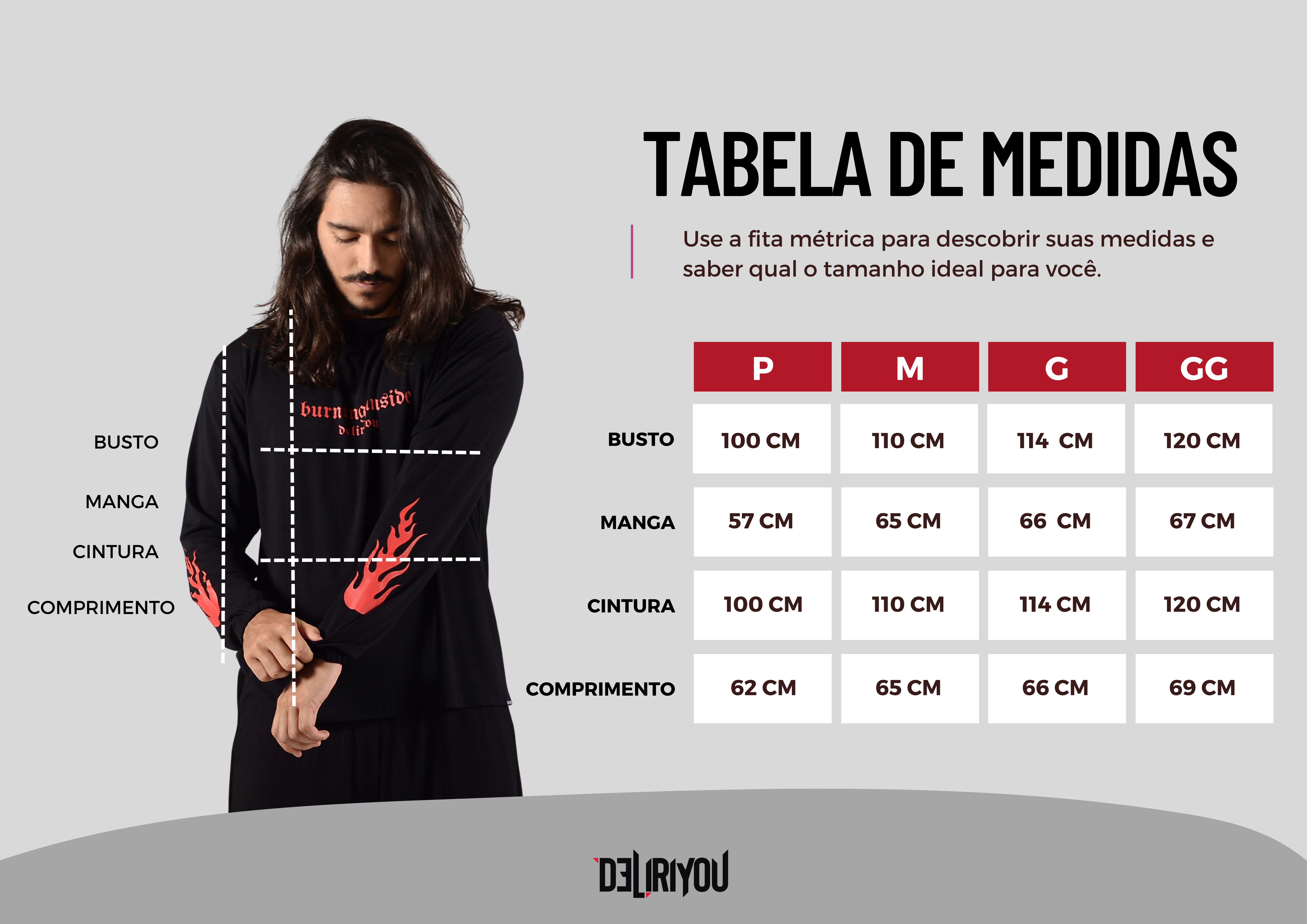 Tabela de medidas