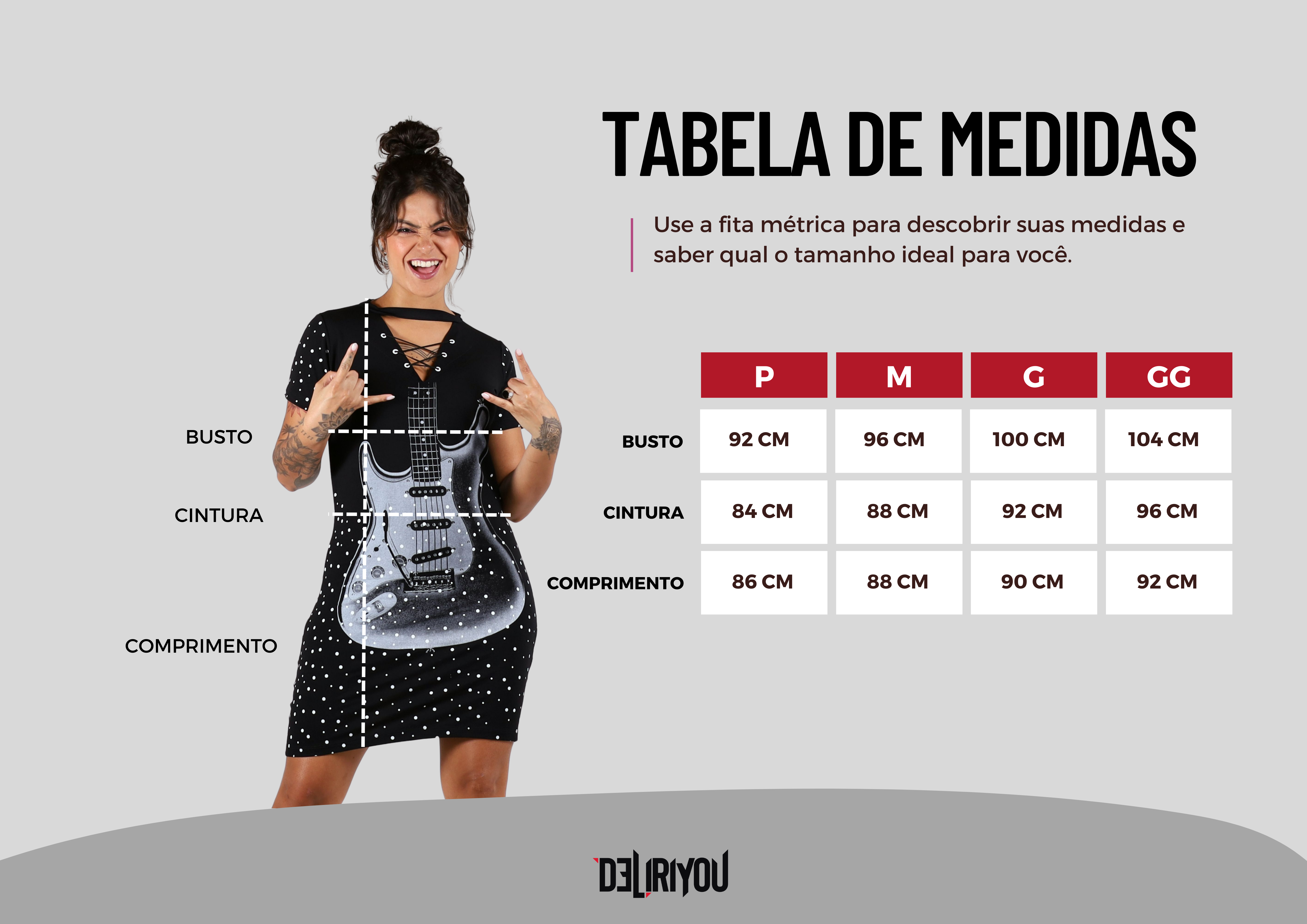 Tabela de medidas