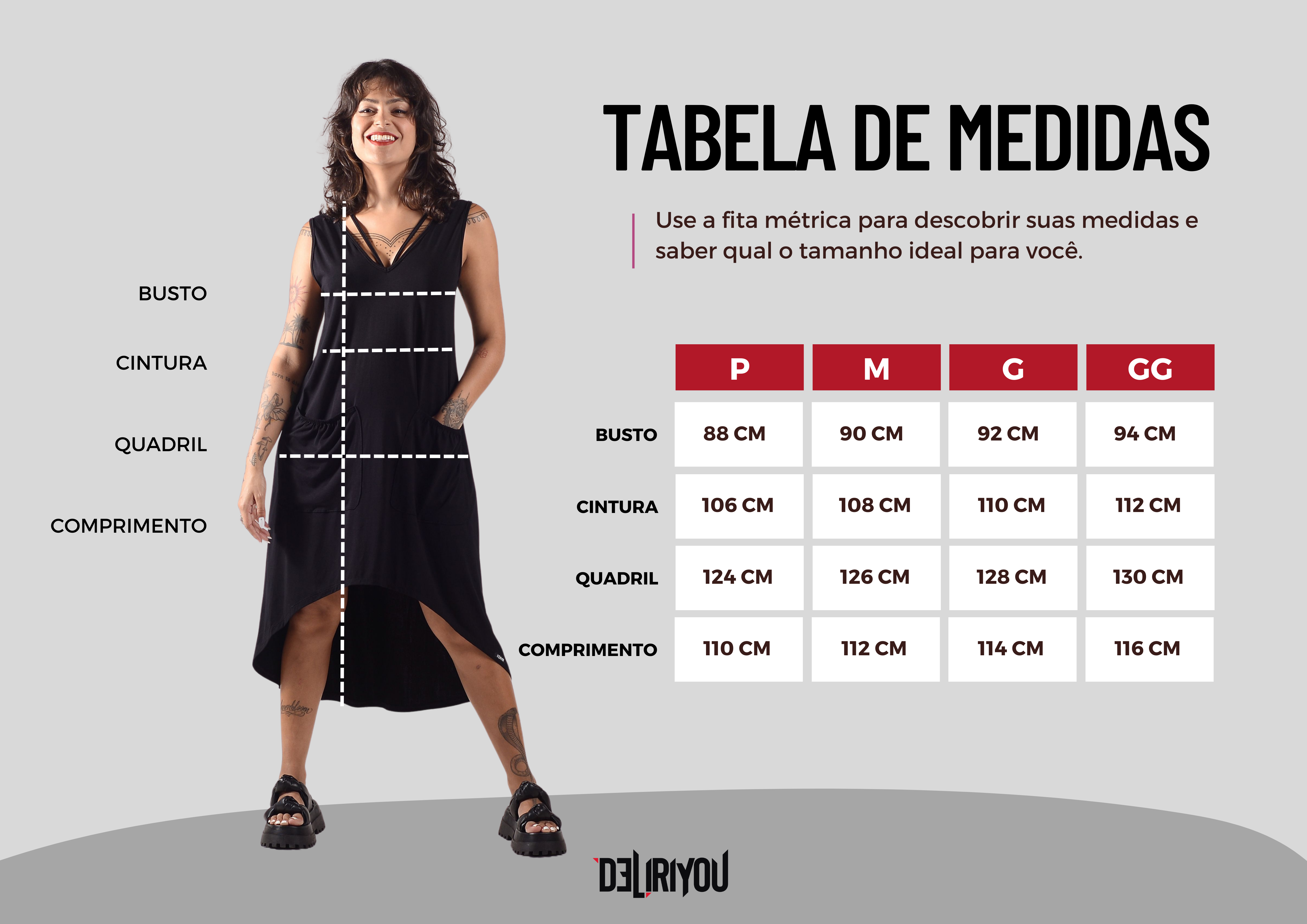 Tabela de medidas