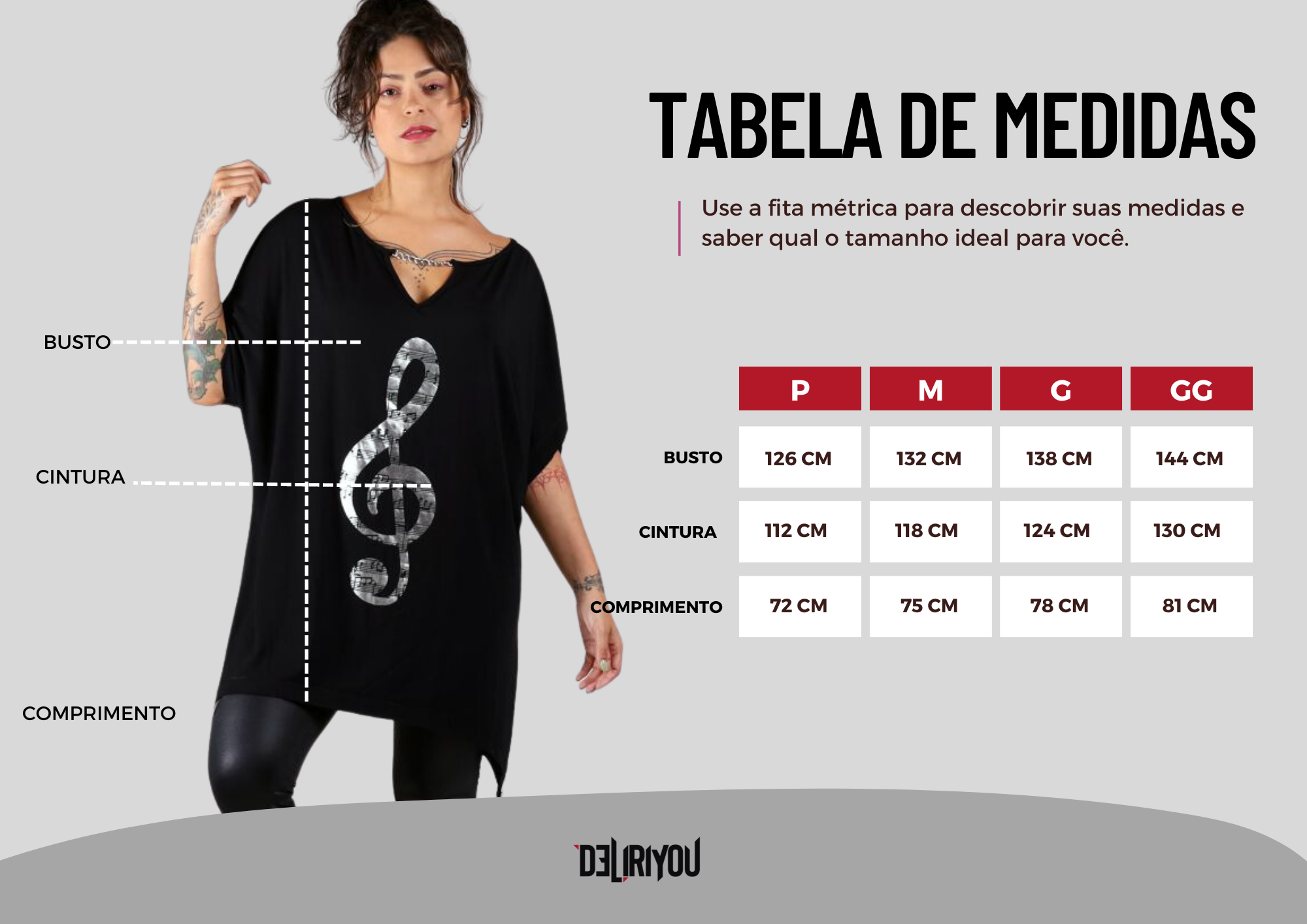 Tabela de medidas