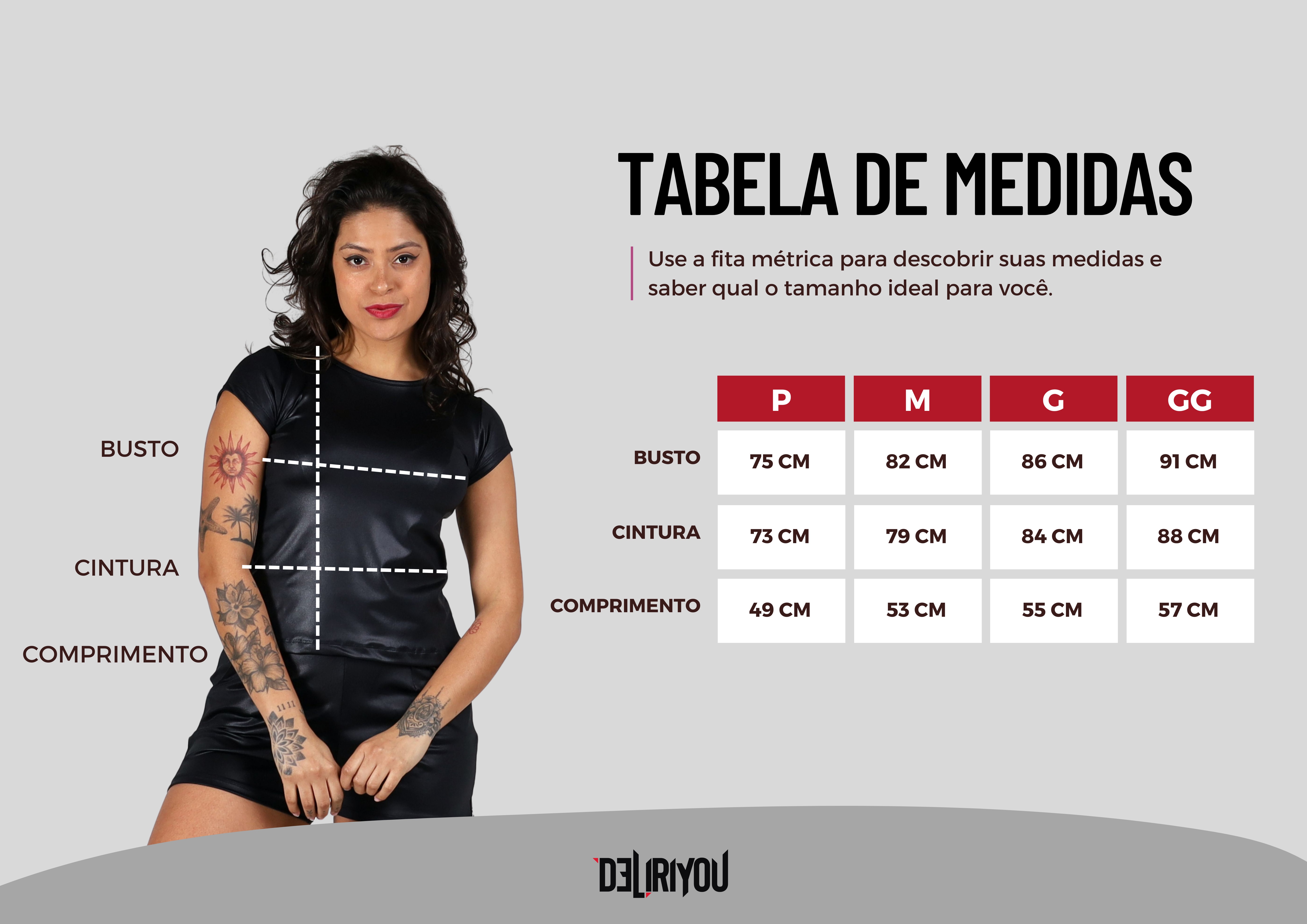 Tabela de medidas