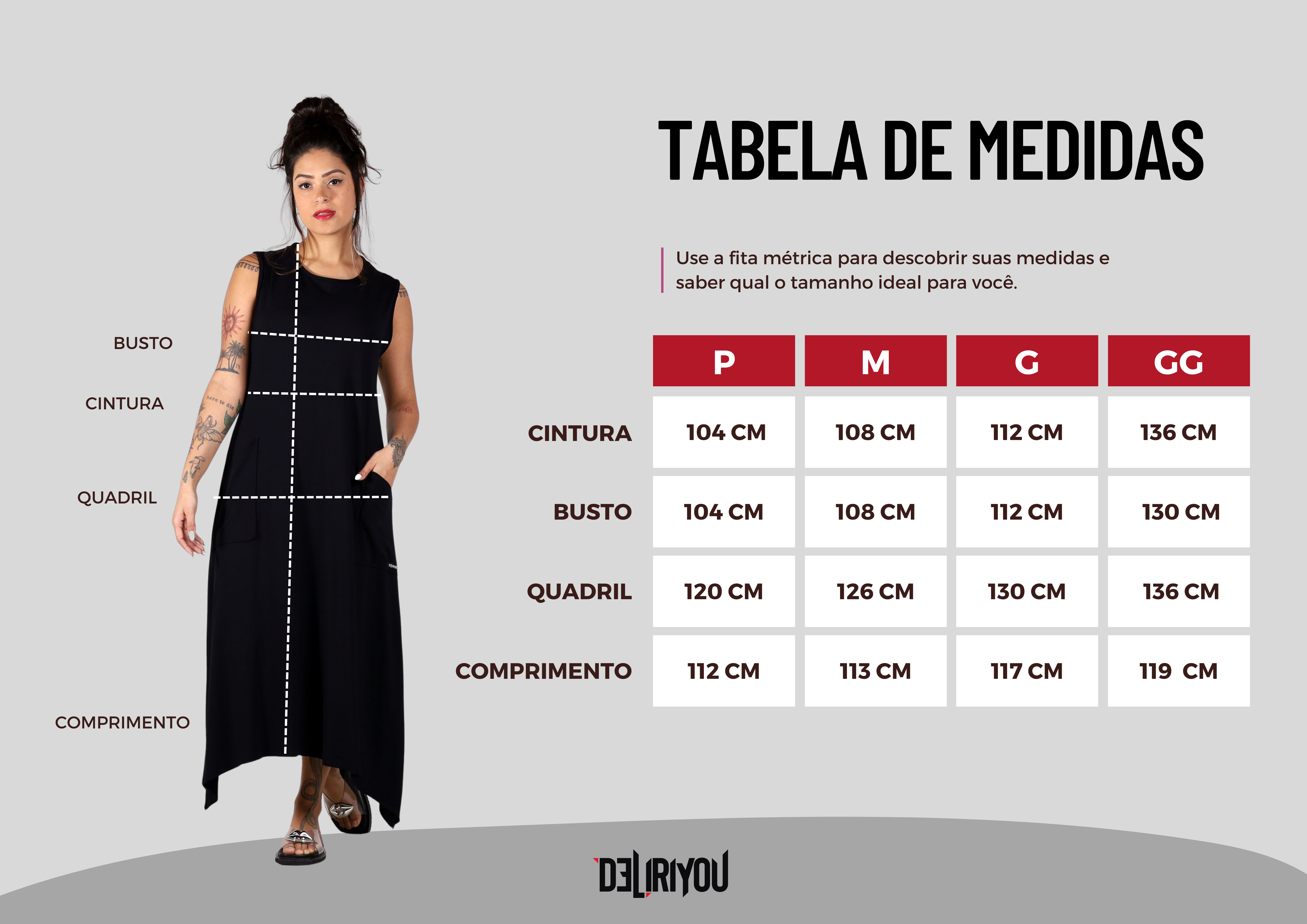 Tabela de medidas