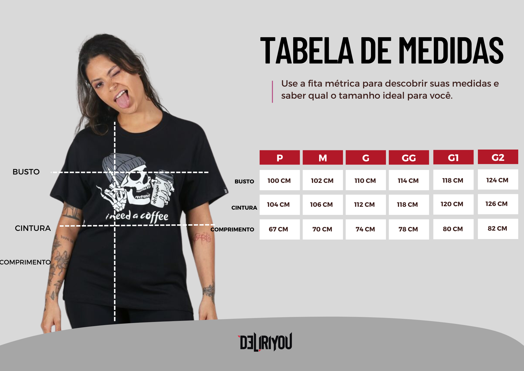 Tabela de medidas