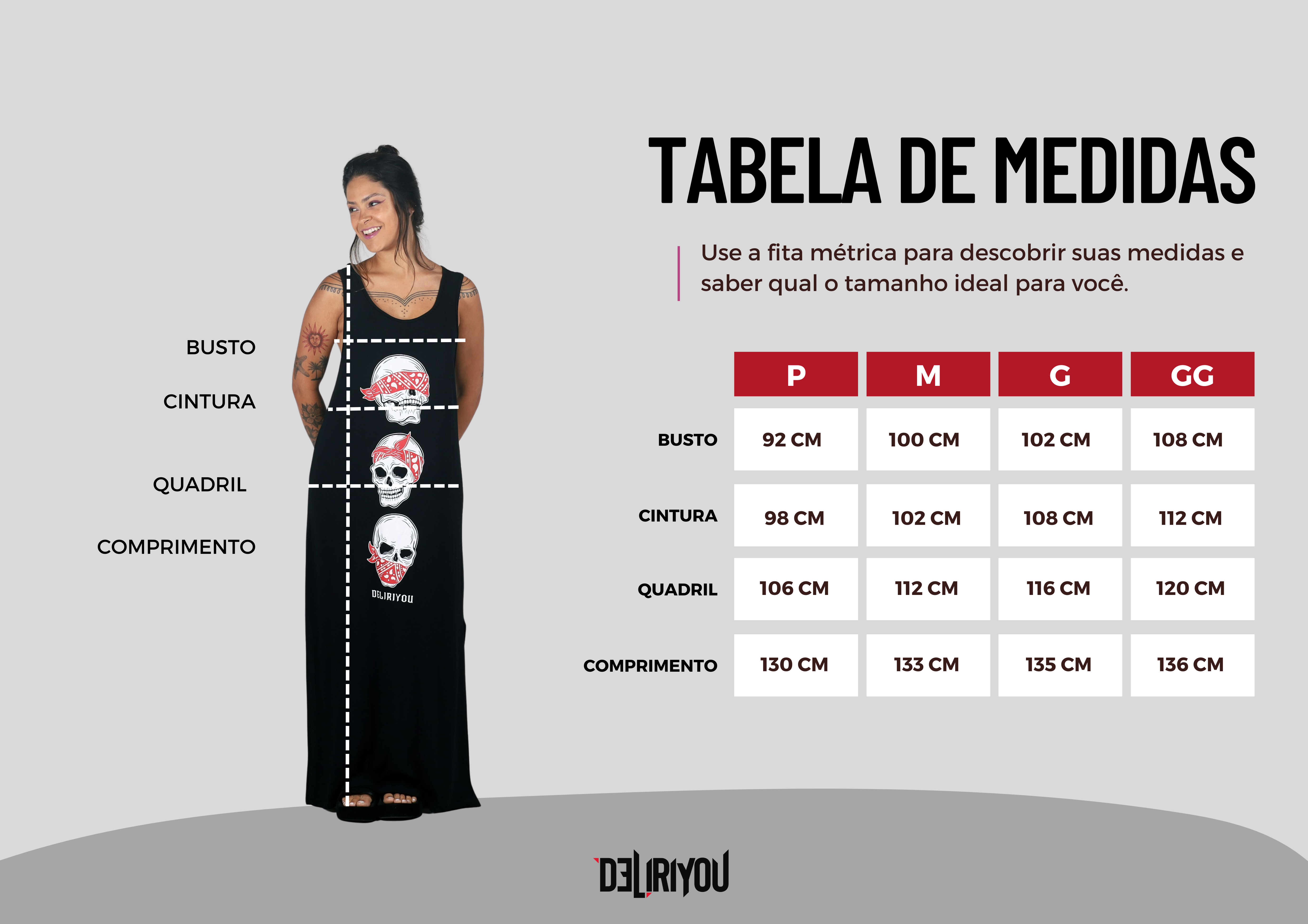 Tabela de medidas