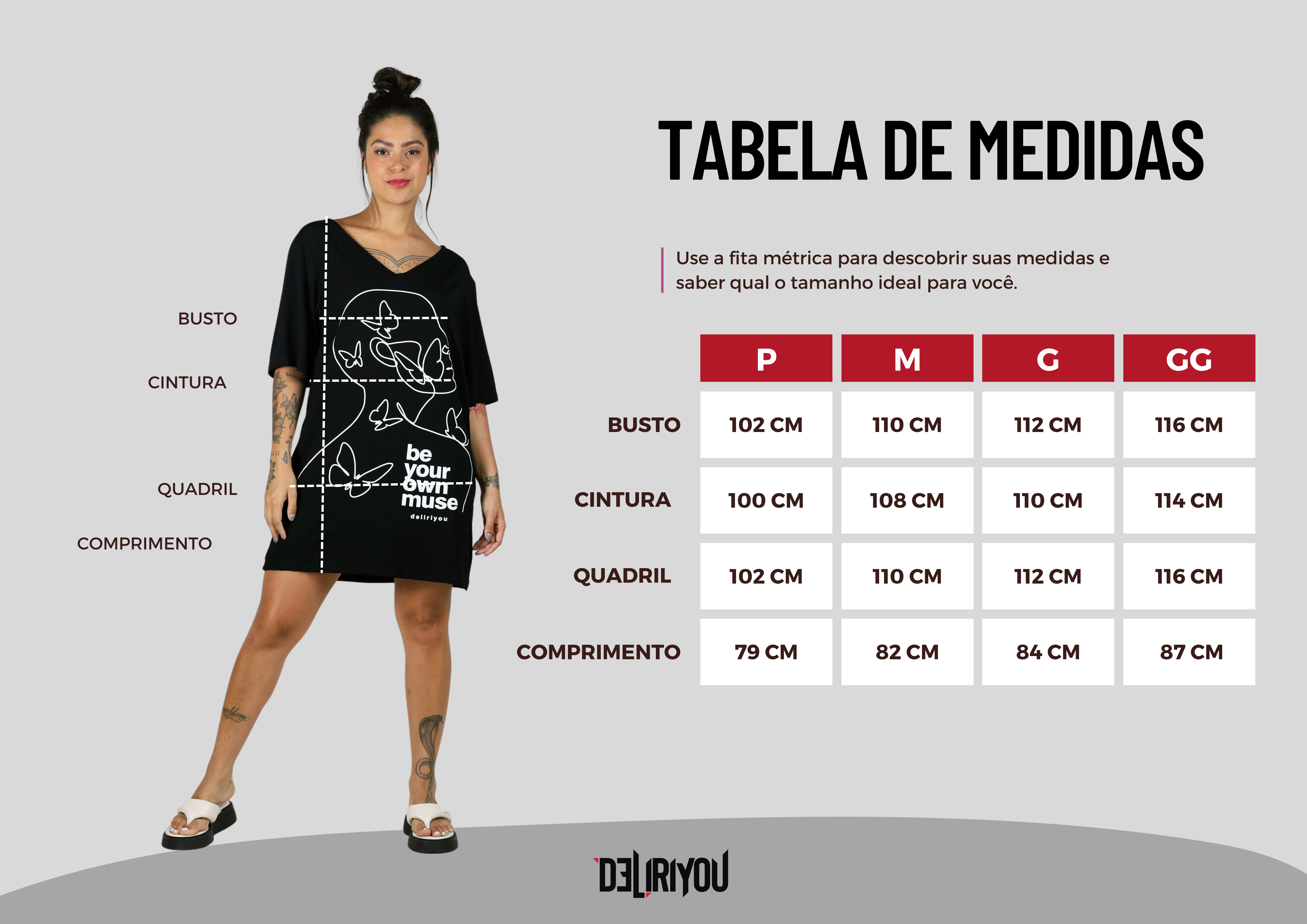 Tabela de medidas