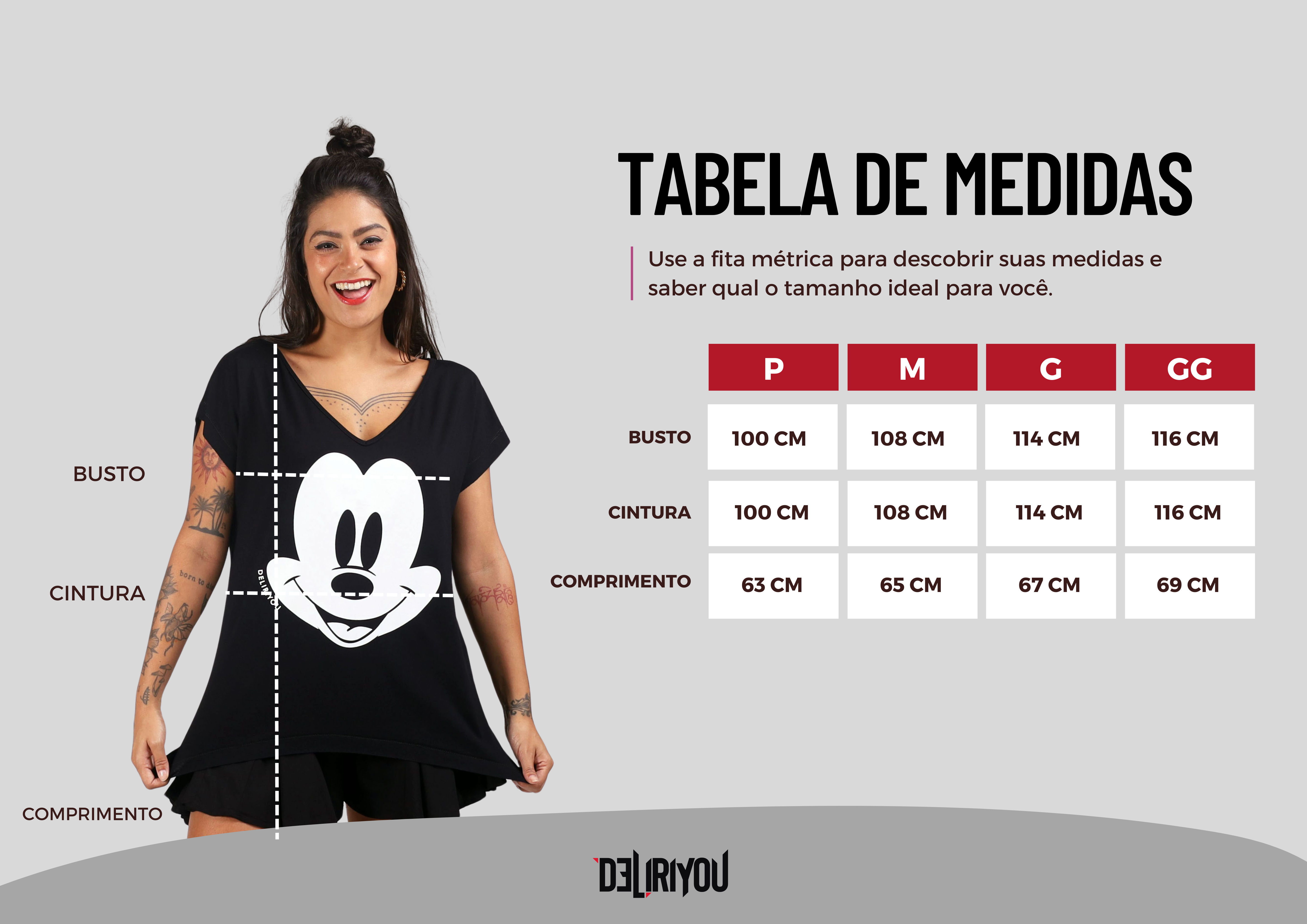 Tabela de medidas