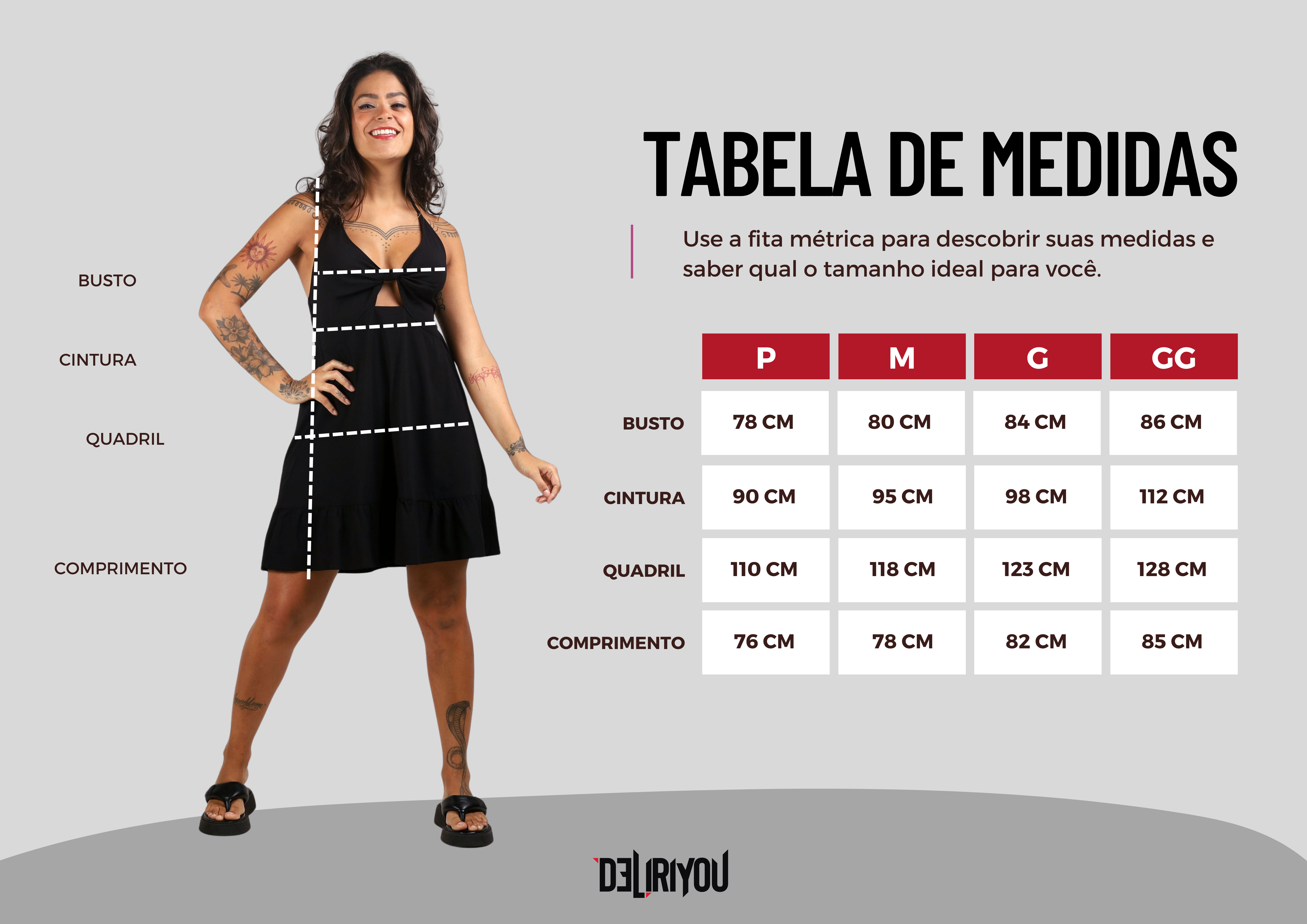 Tabela de medidas