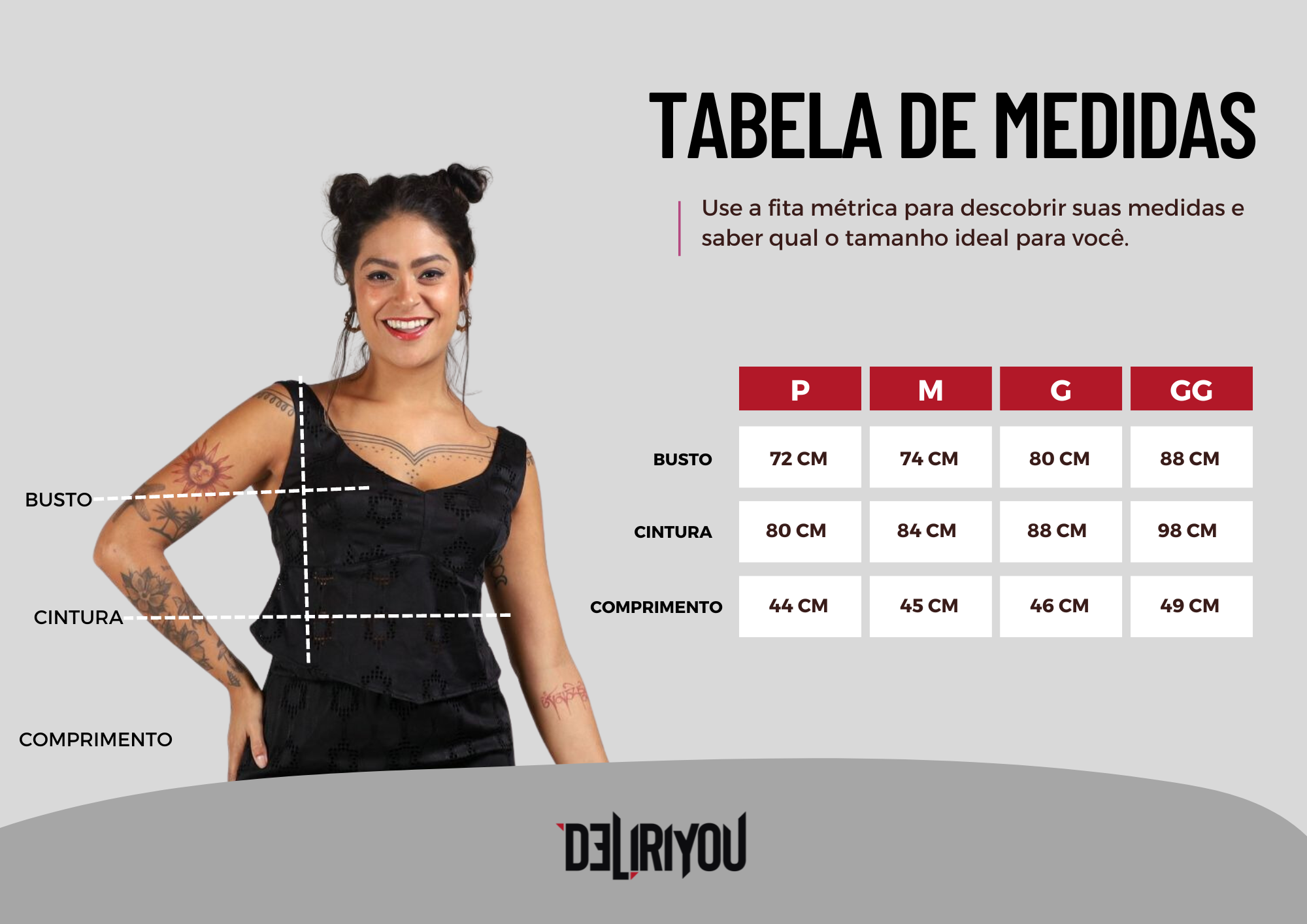 Tabela de medidas