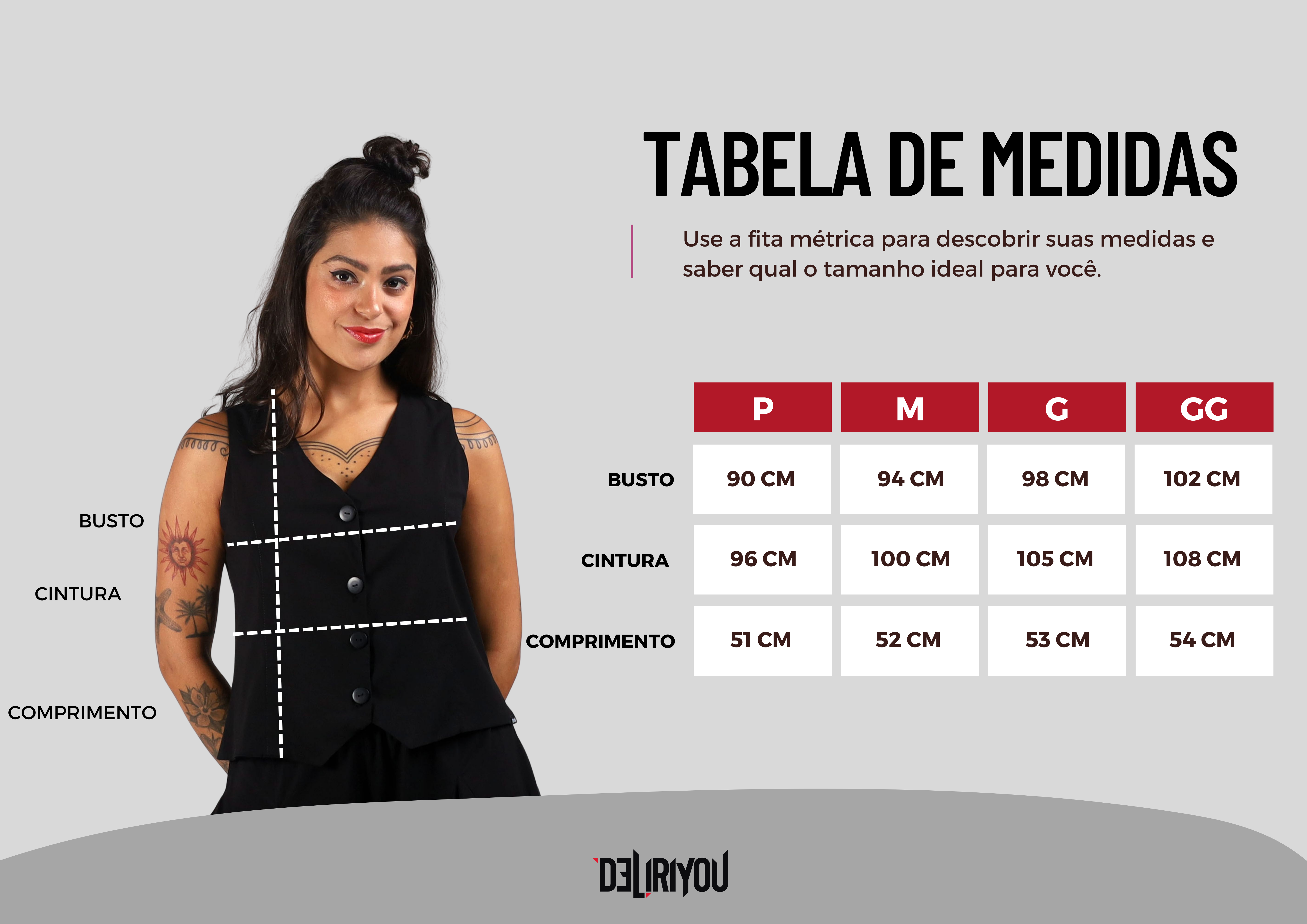 Tabela de medidas