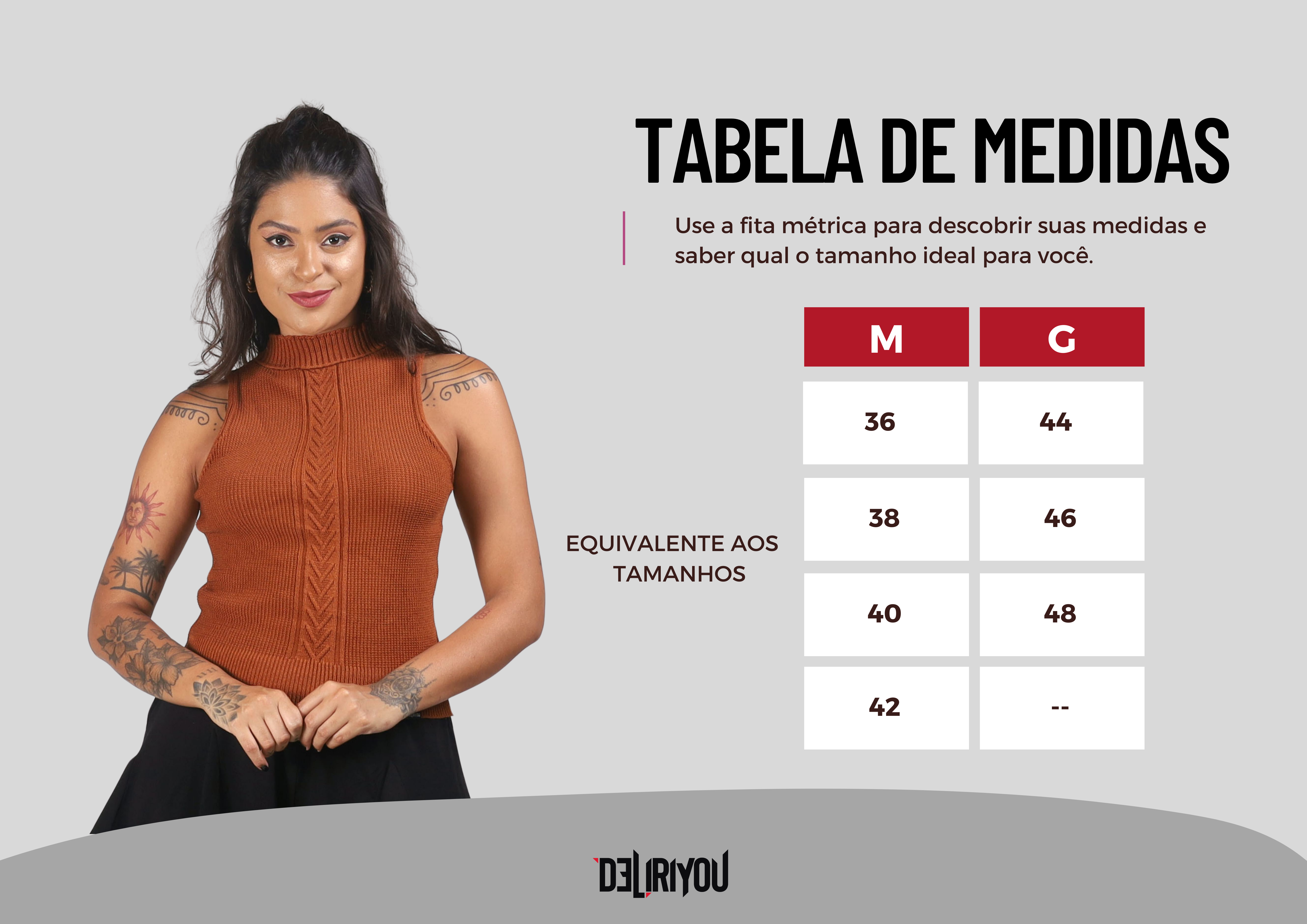 Tabela de medidas