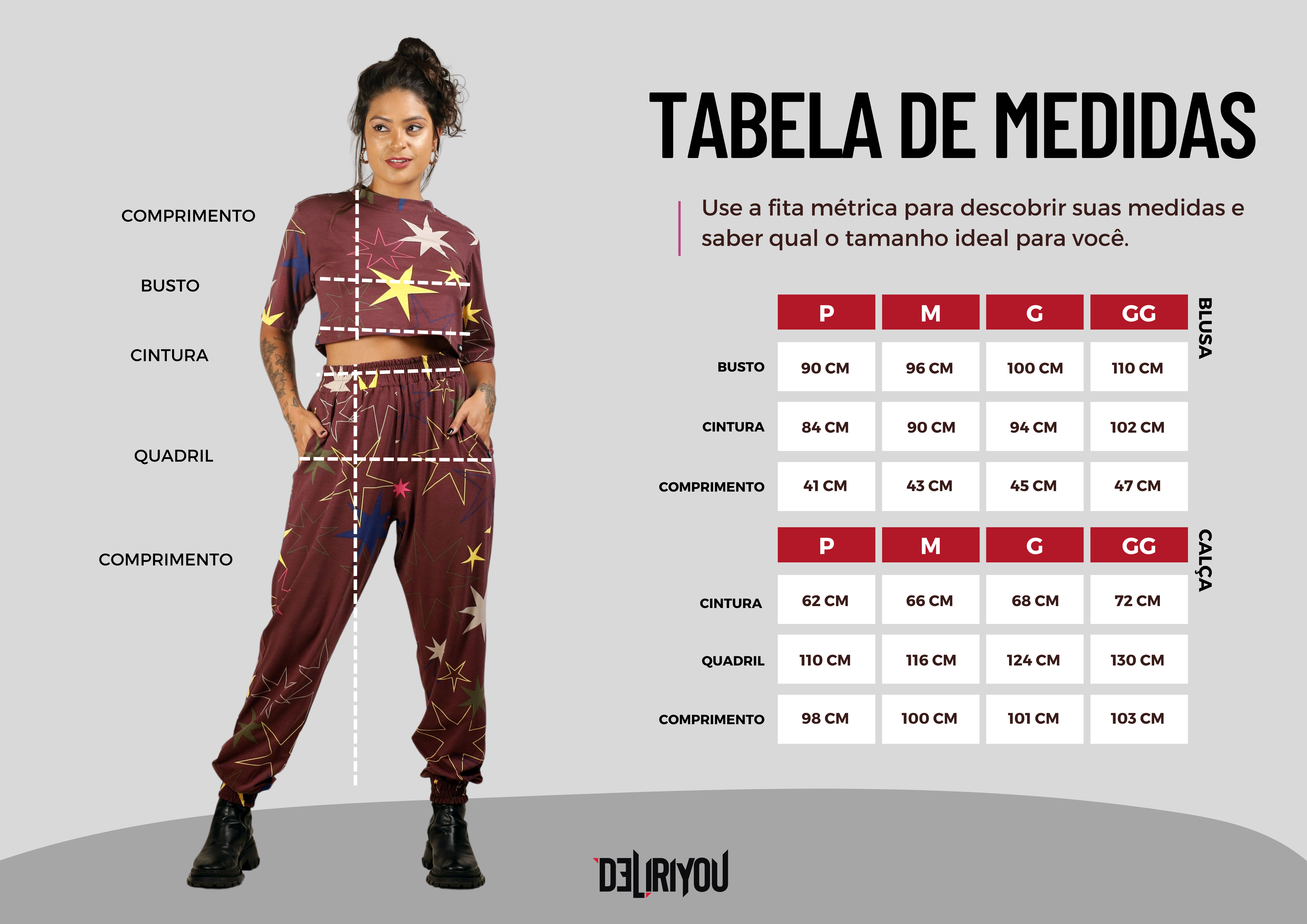 Tabela de medidas