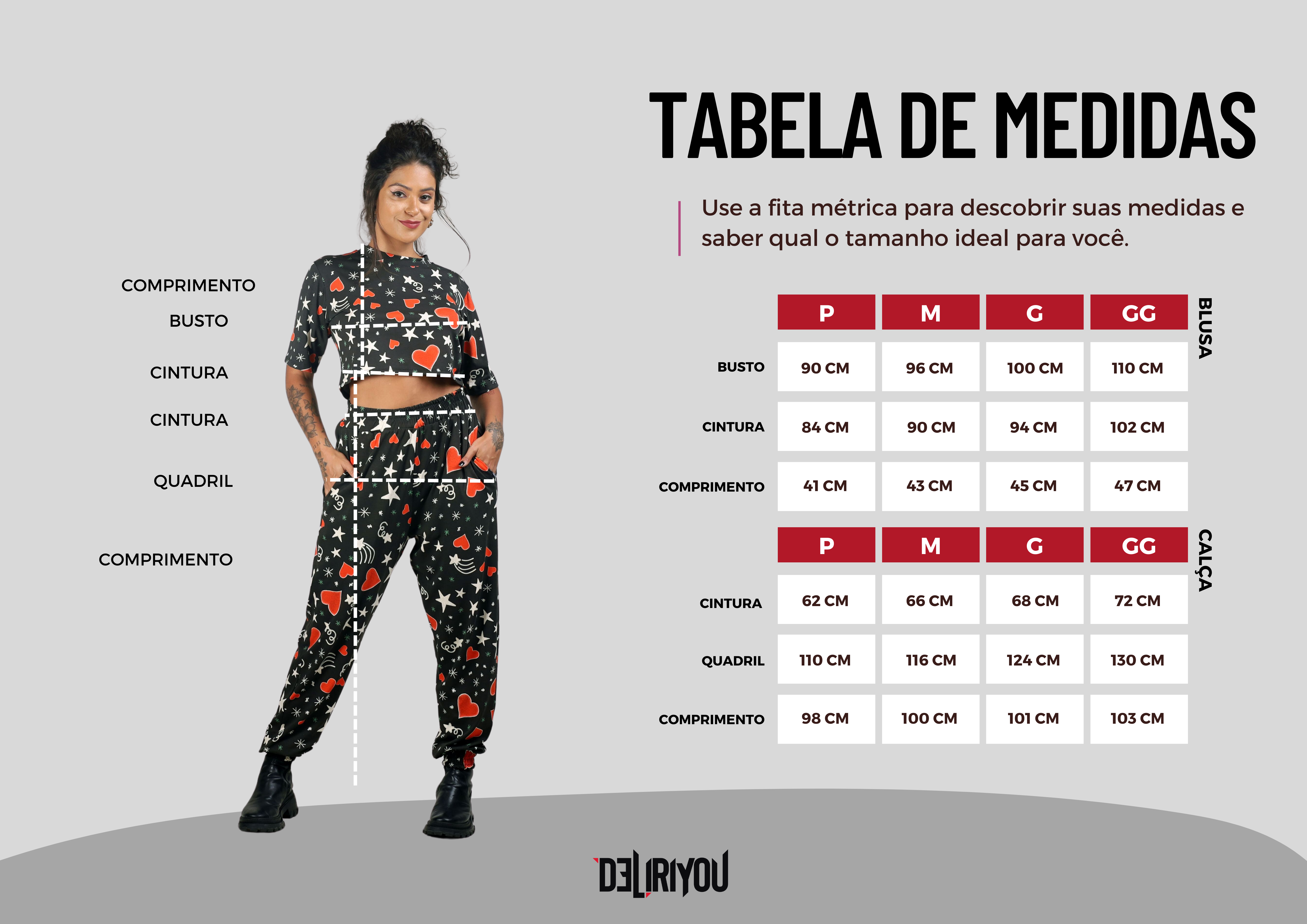 Tabela de medidas