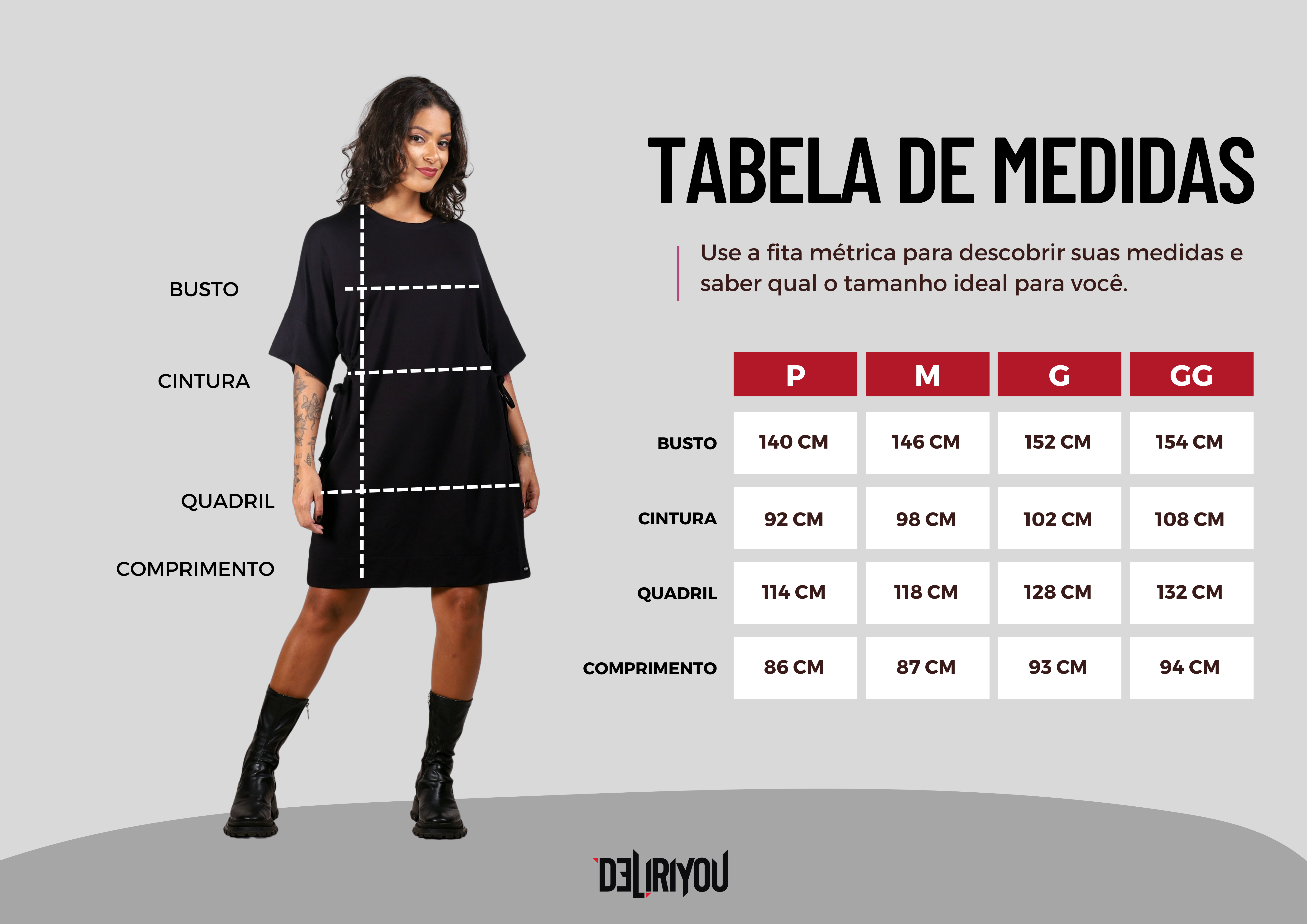 Tabela de medidas