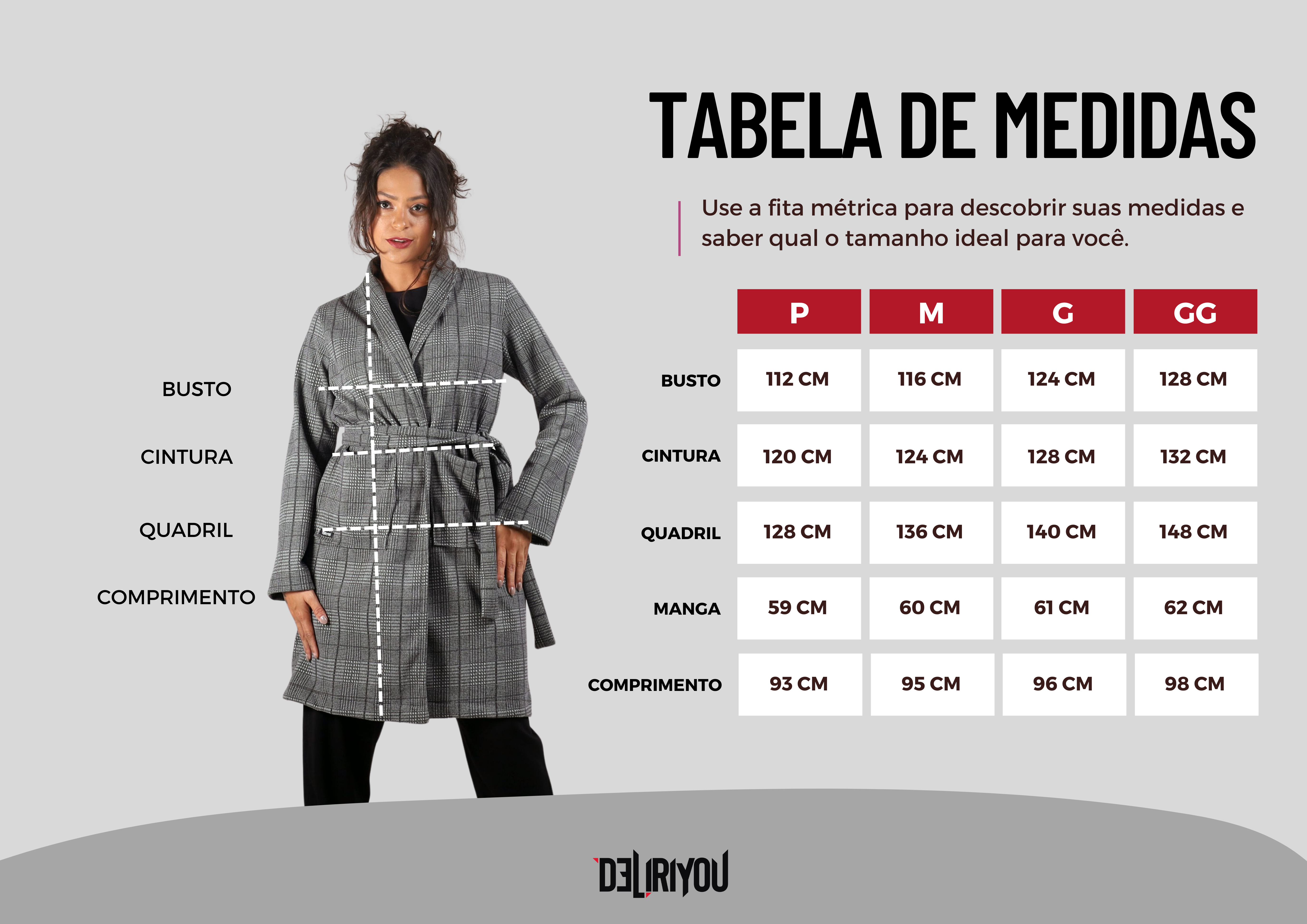 Tabela de medidas