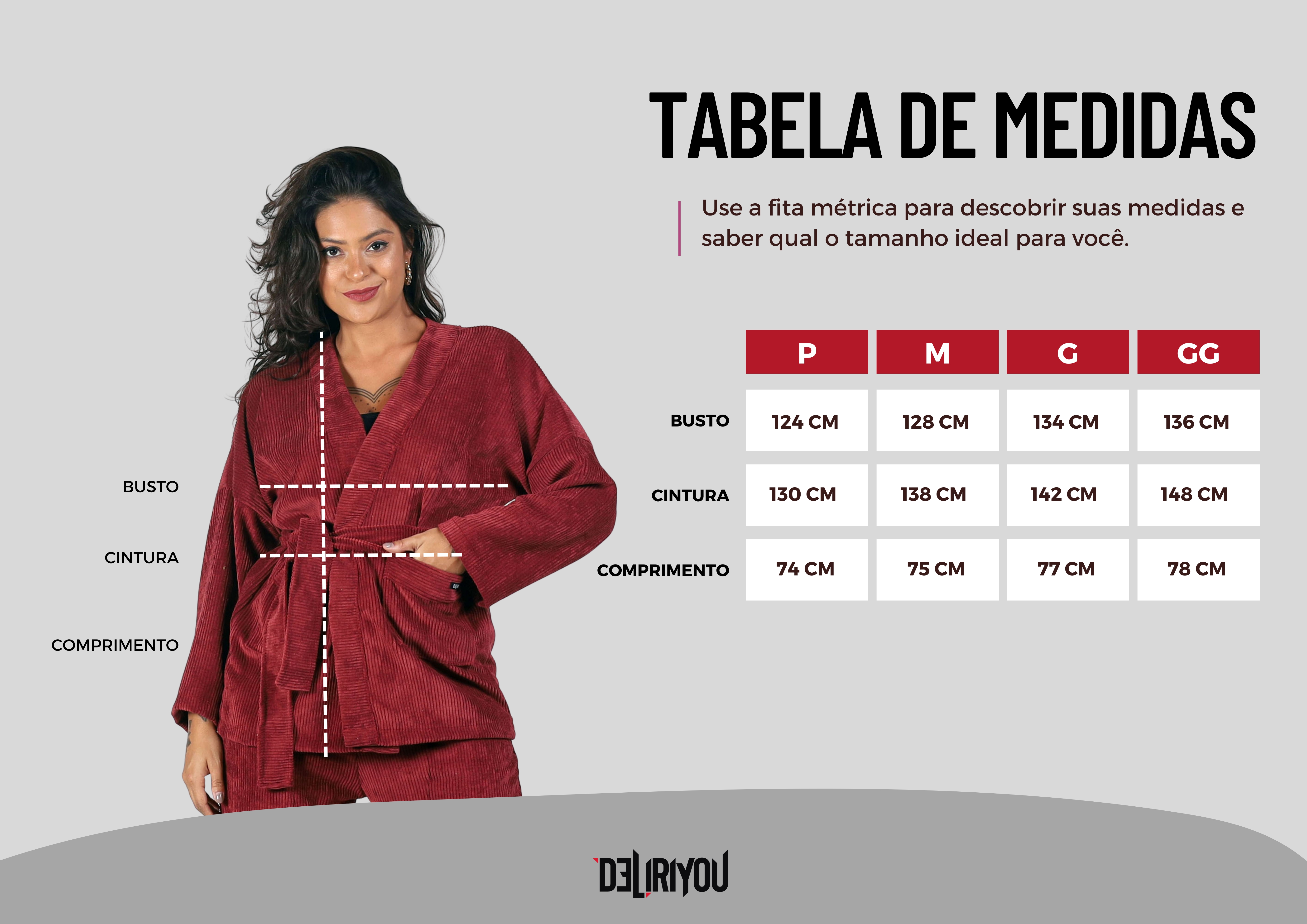 Tabela de medidas