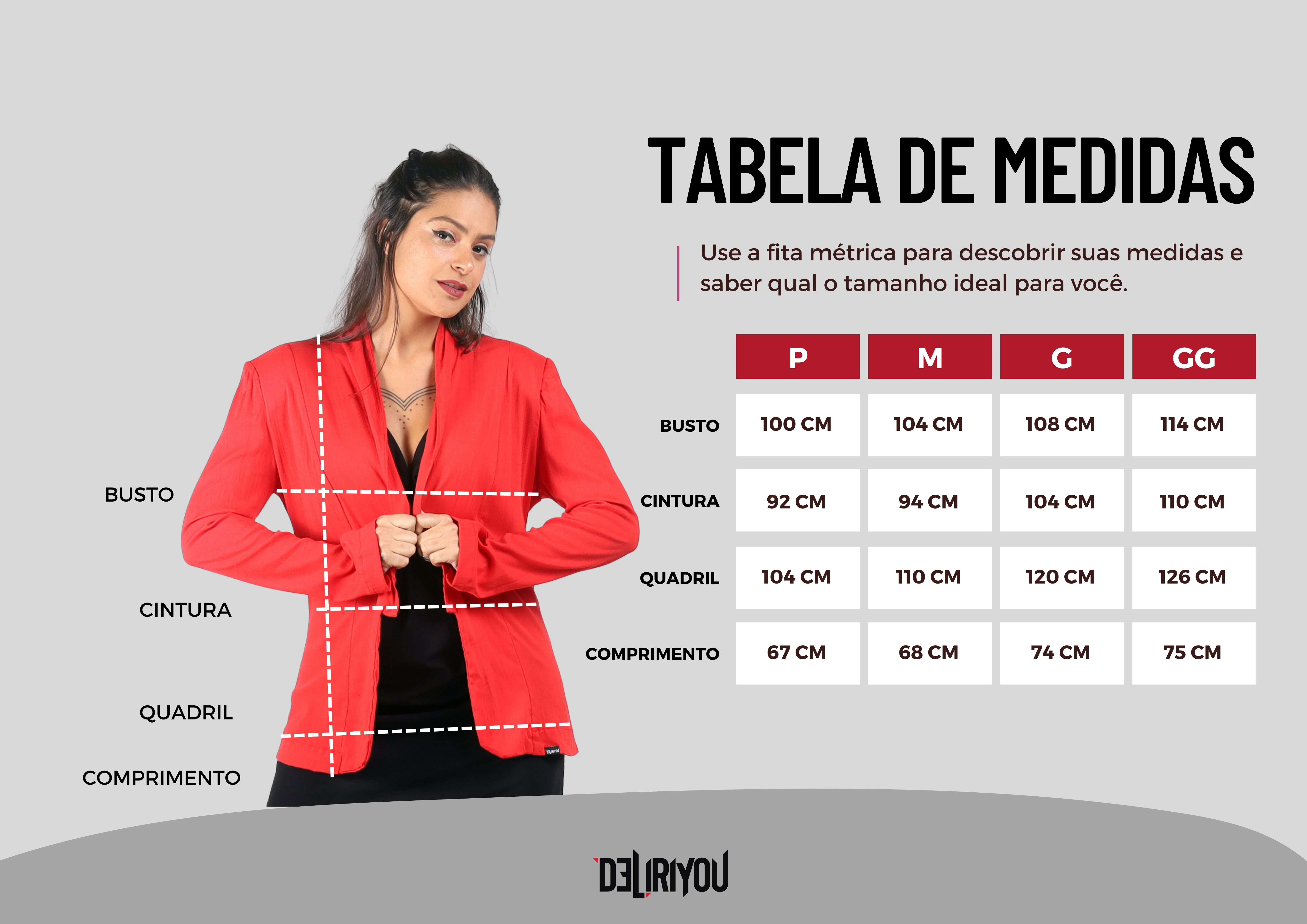 Tabela de medidas