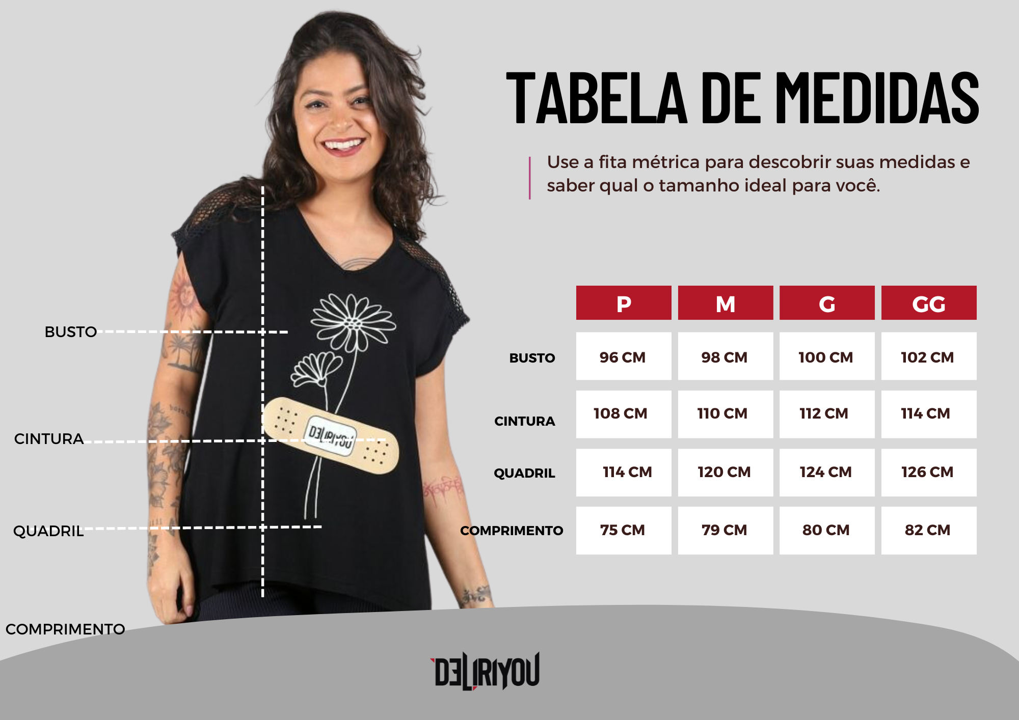 Tabela de medidas