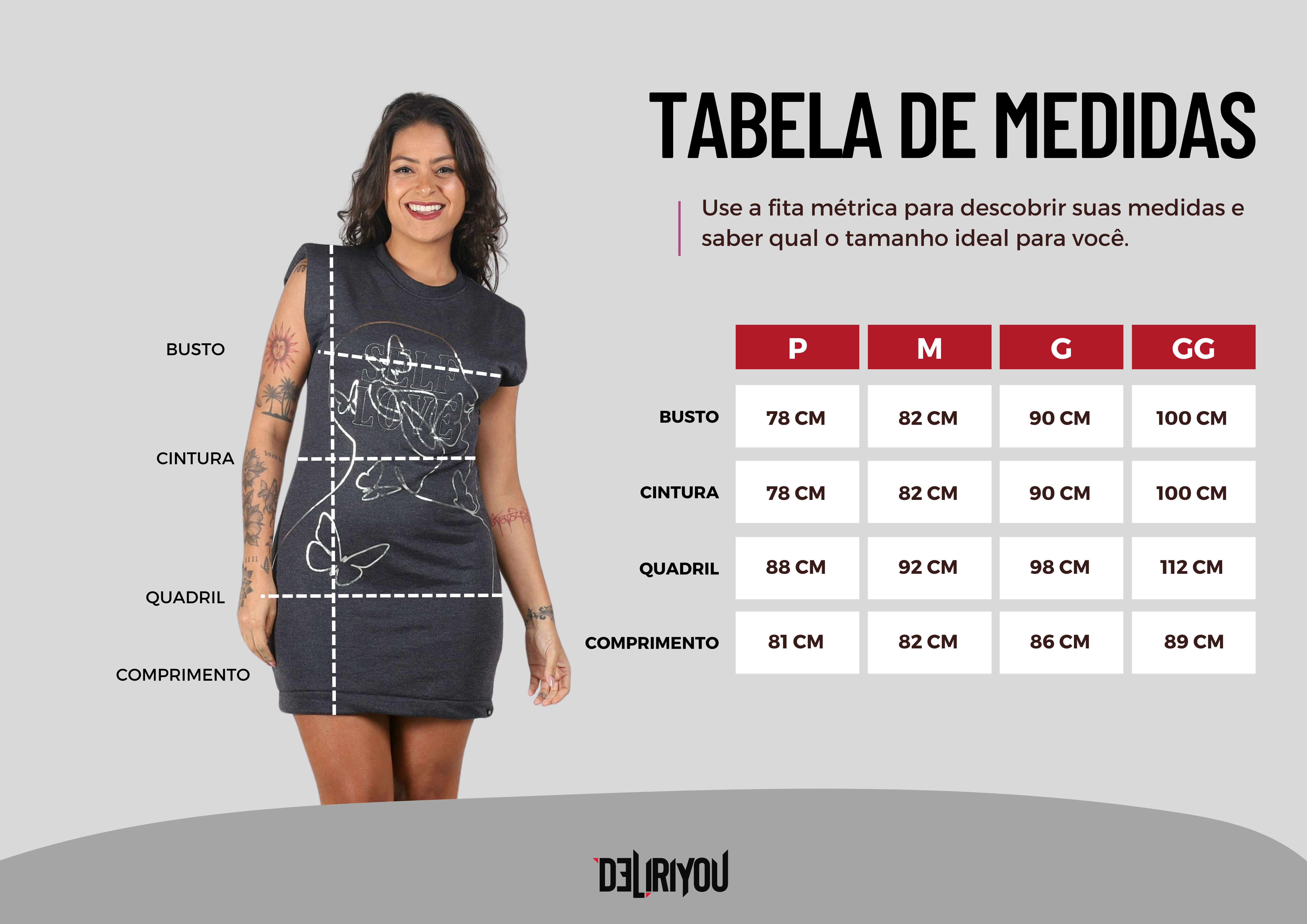 Tabela de medidas