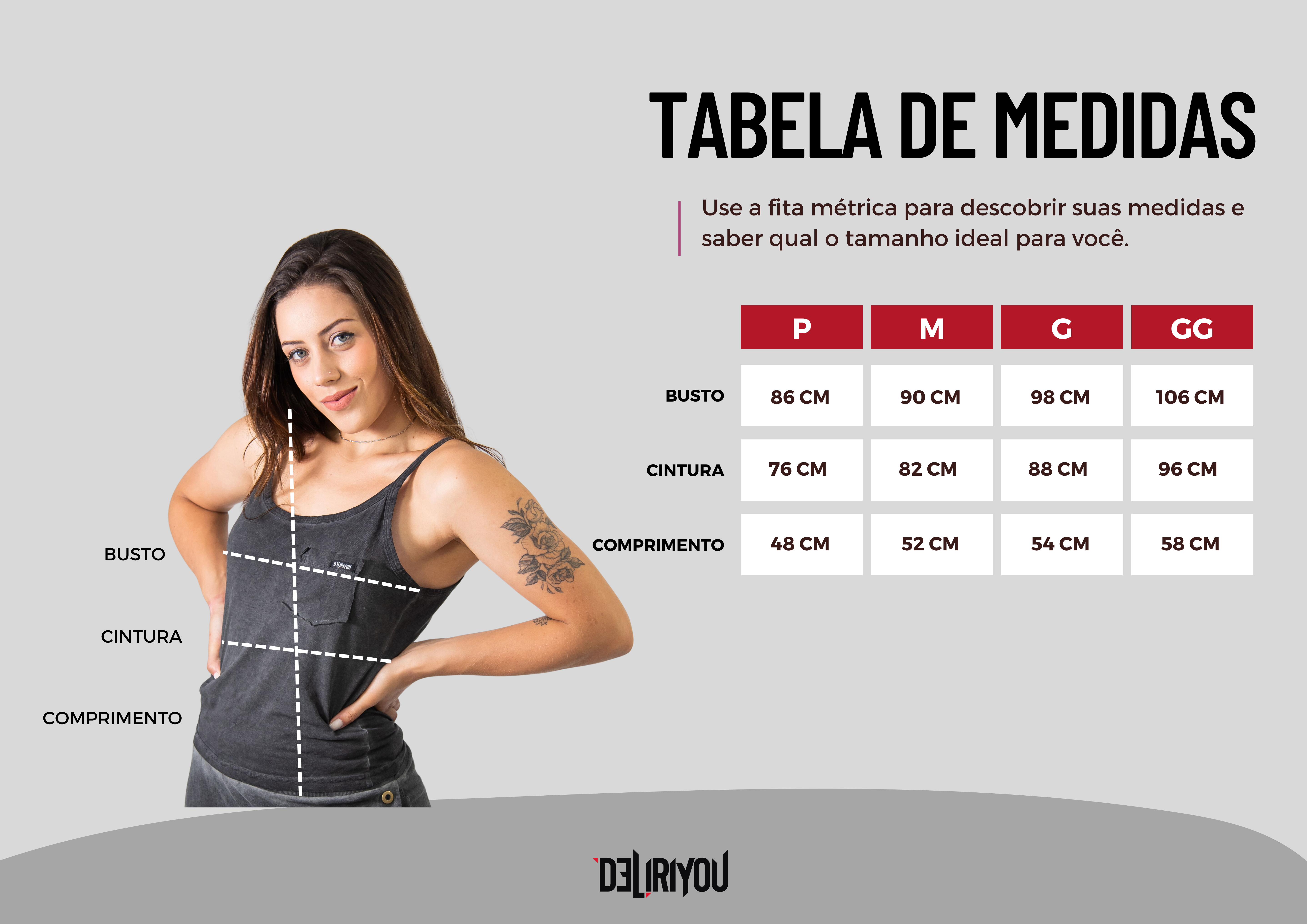 Tabela de medidas