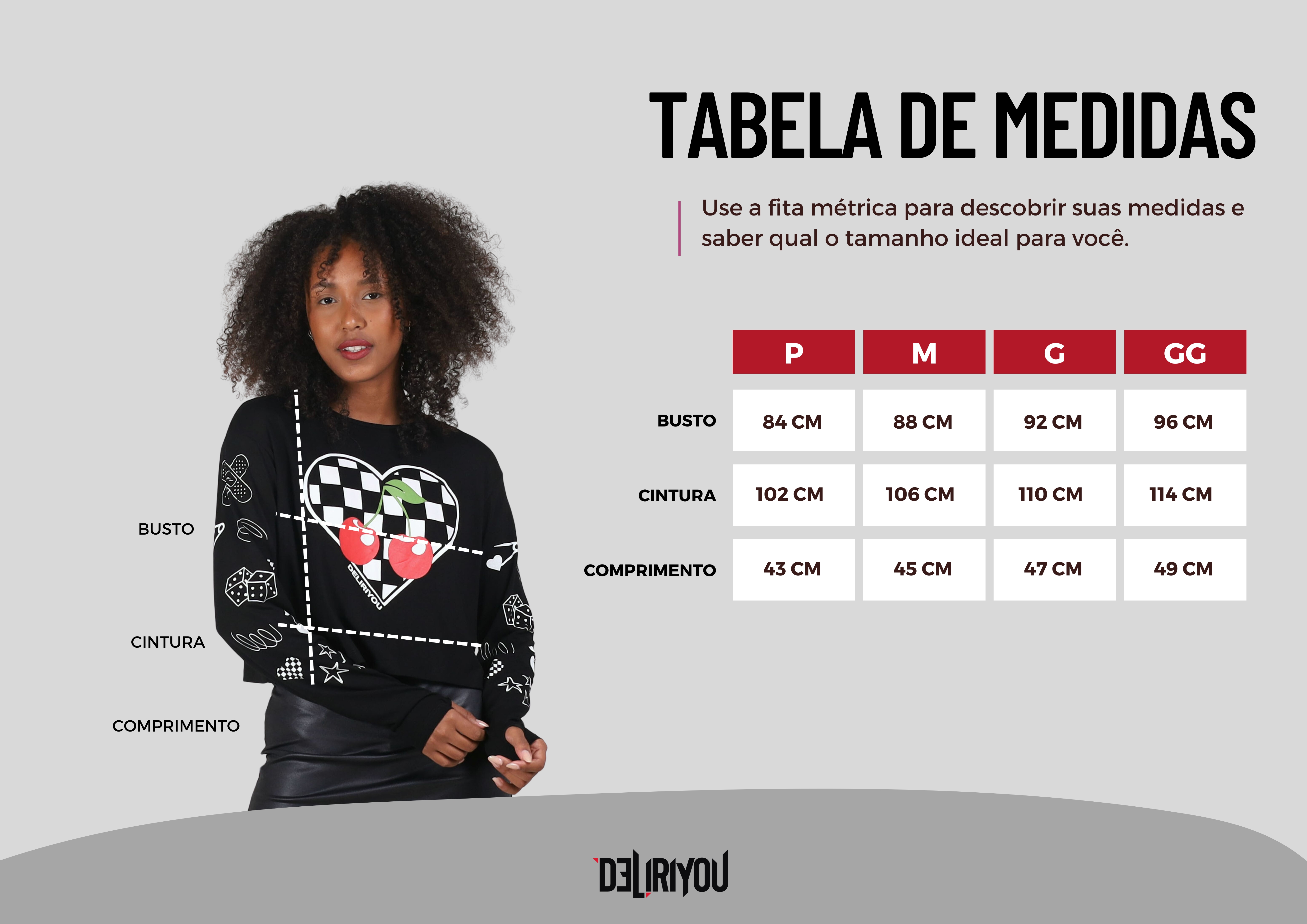 Tabela de medidas