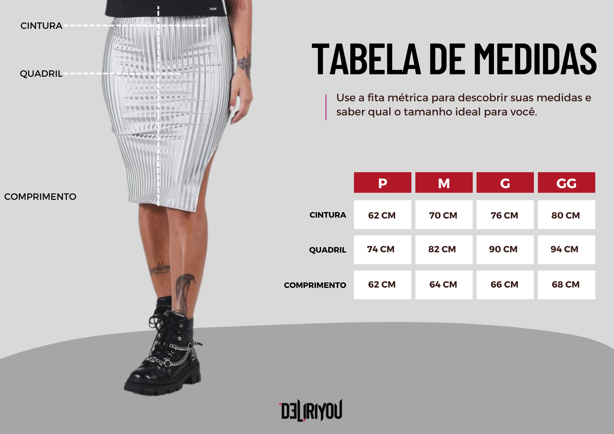 Tabela de medidas