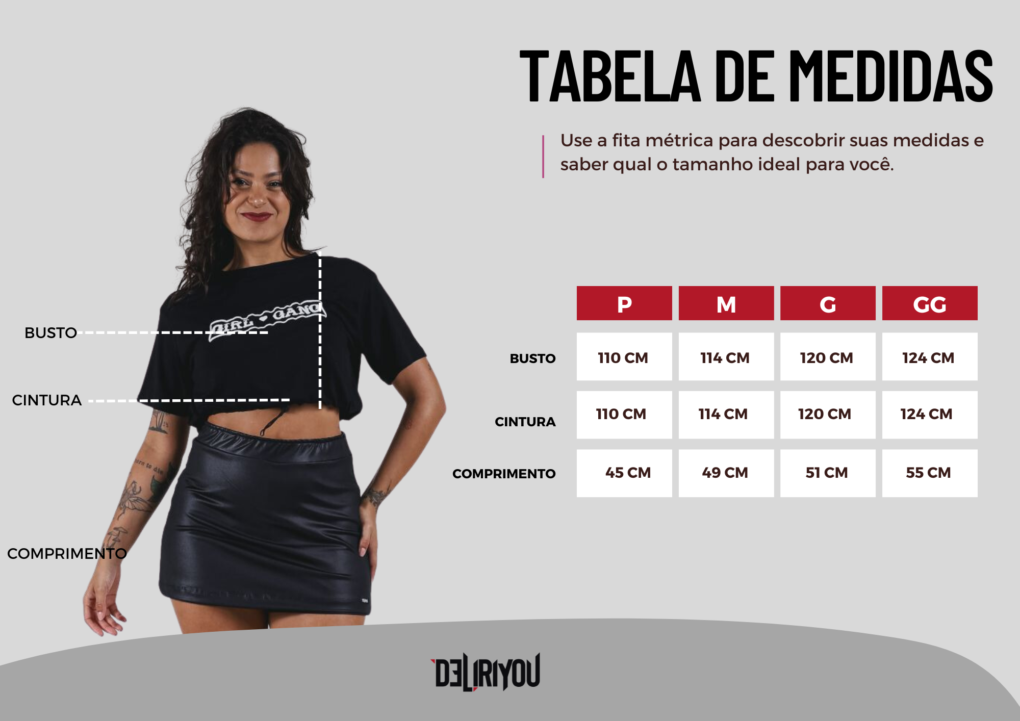 Tabela de medidas