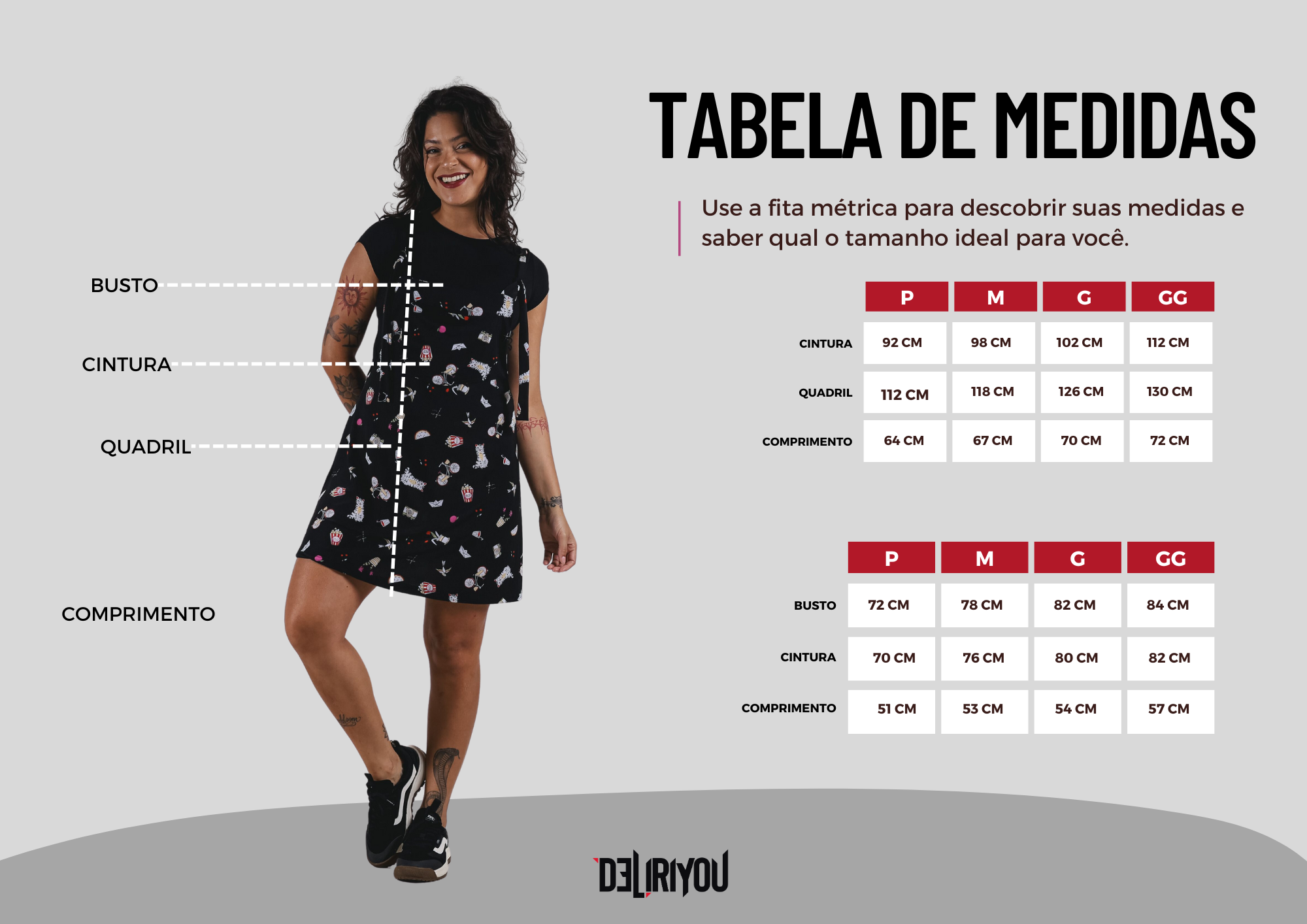 Tabela de medidas