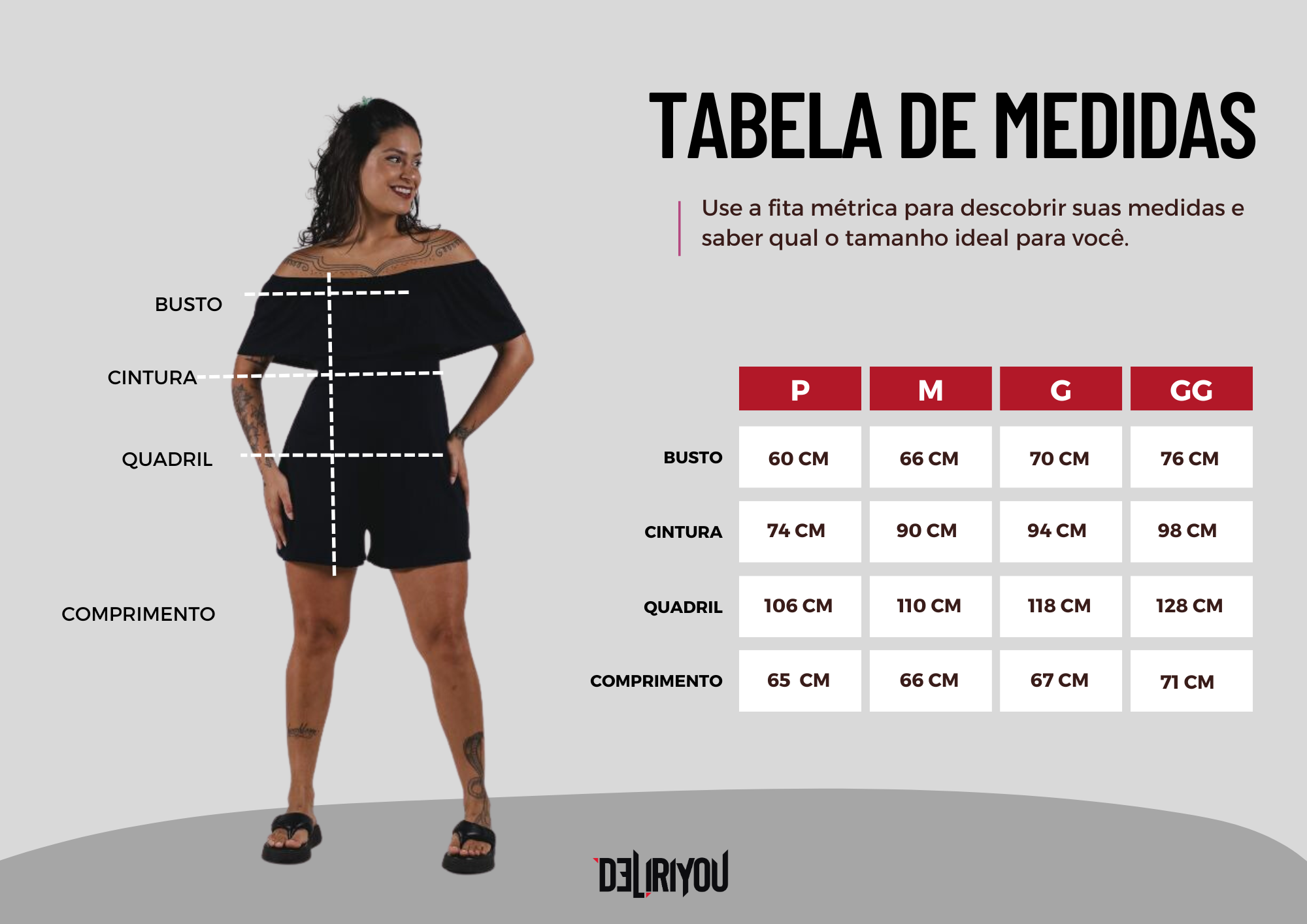 Tabela de medidas