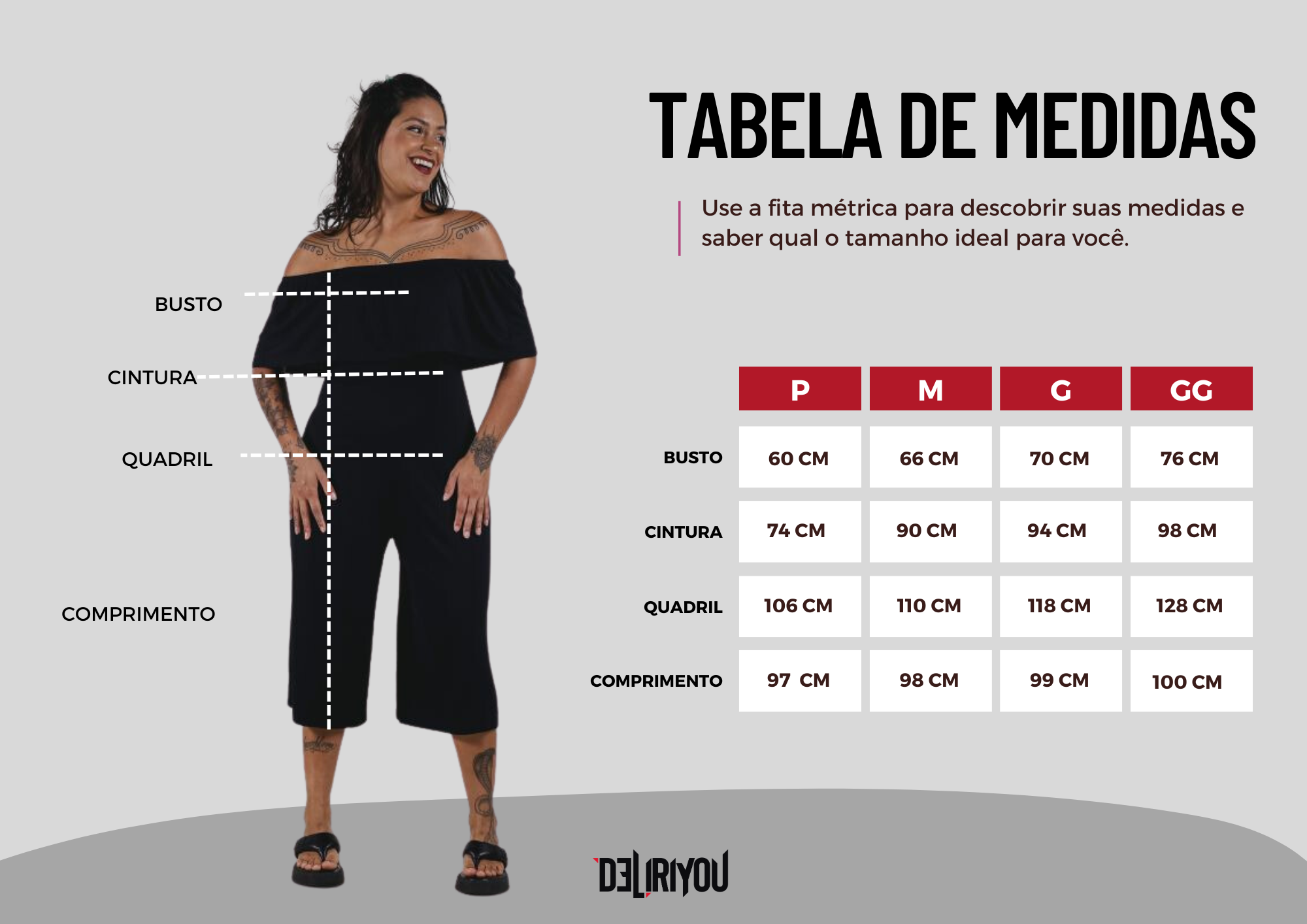 Tabela de medidas