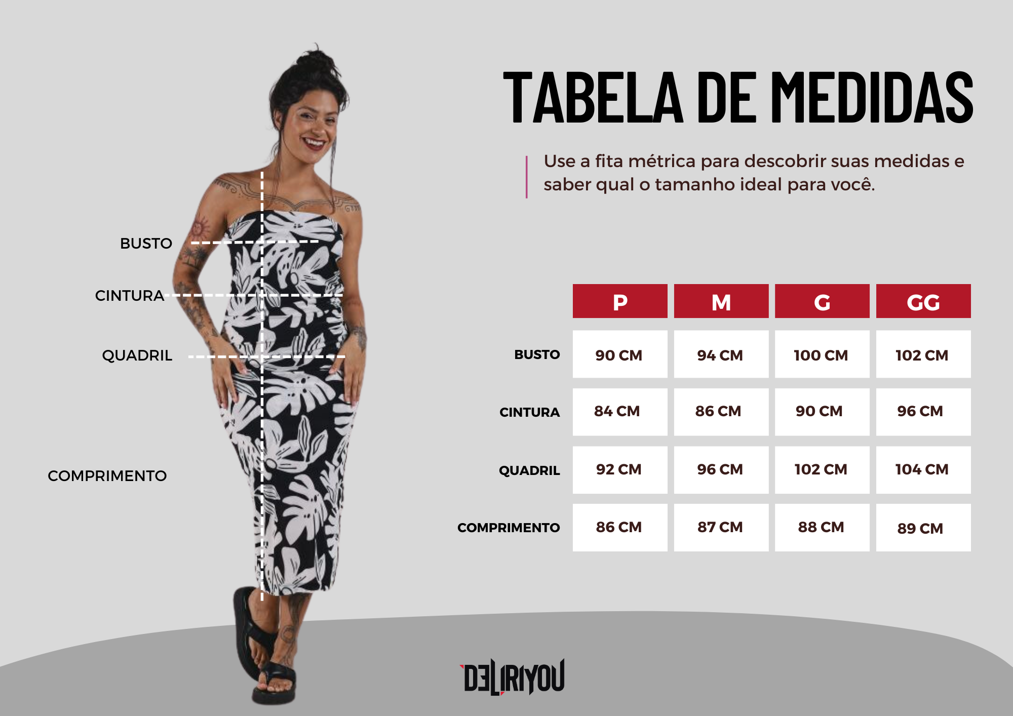 Tabela de medidas