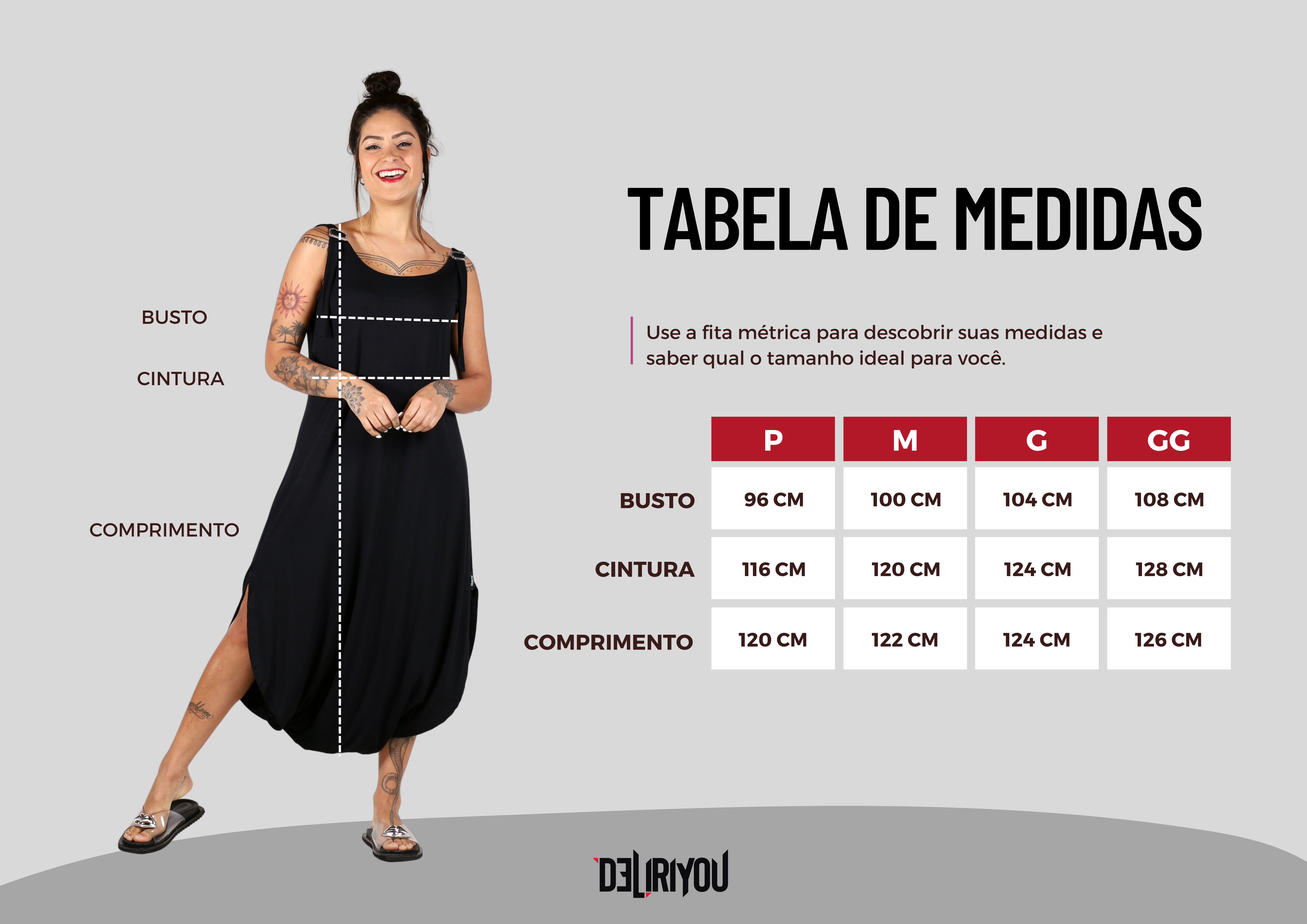 Tabela de medidas