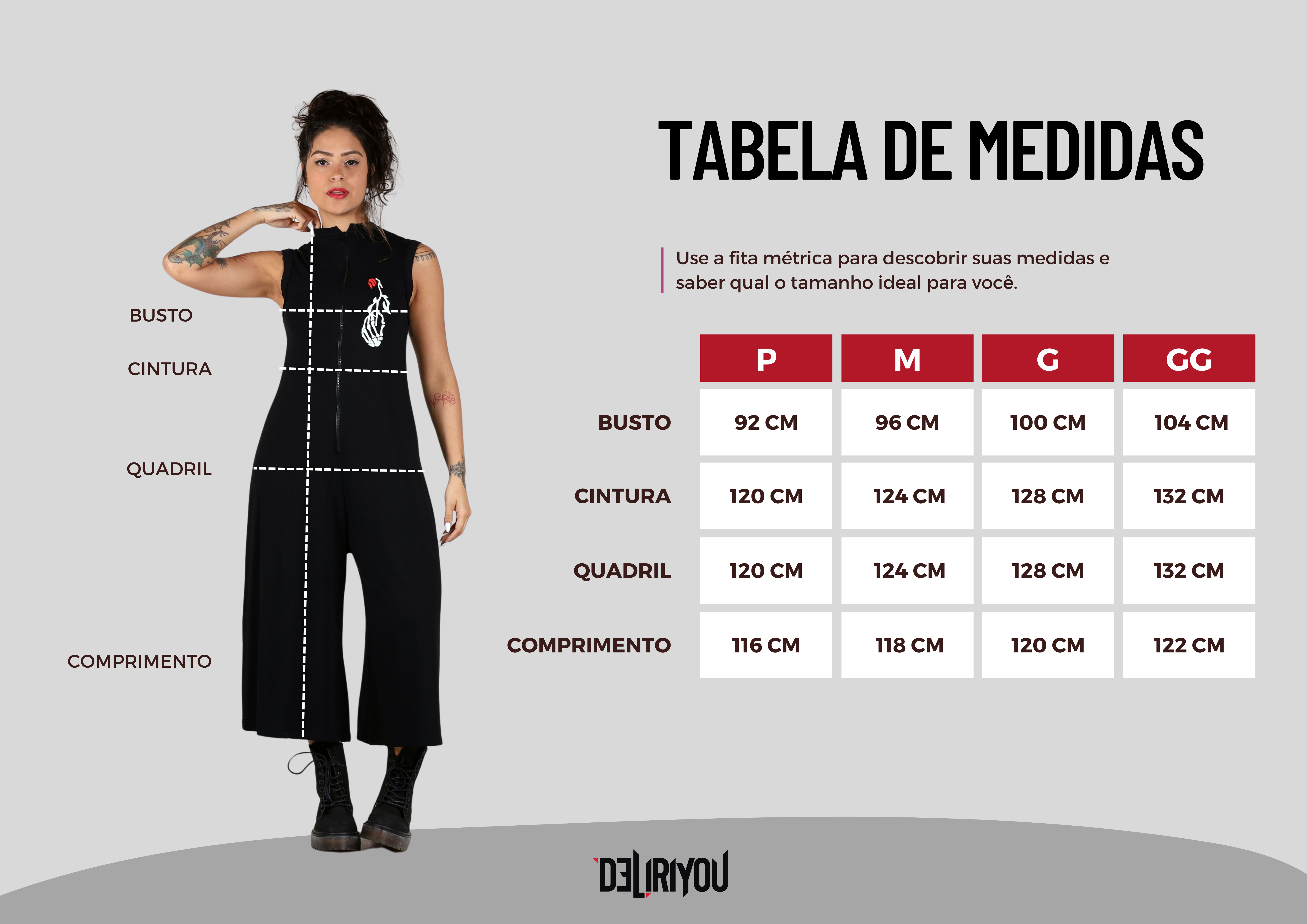 Tabela de medidas