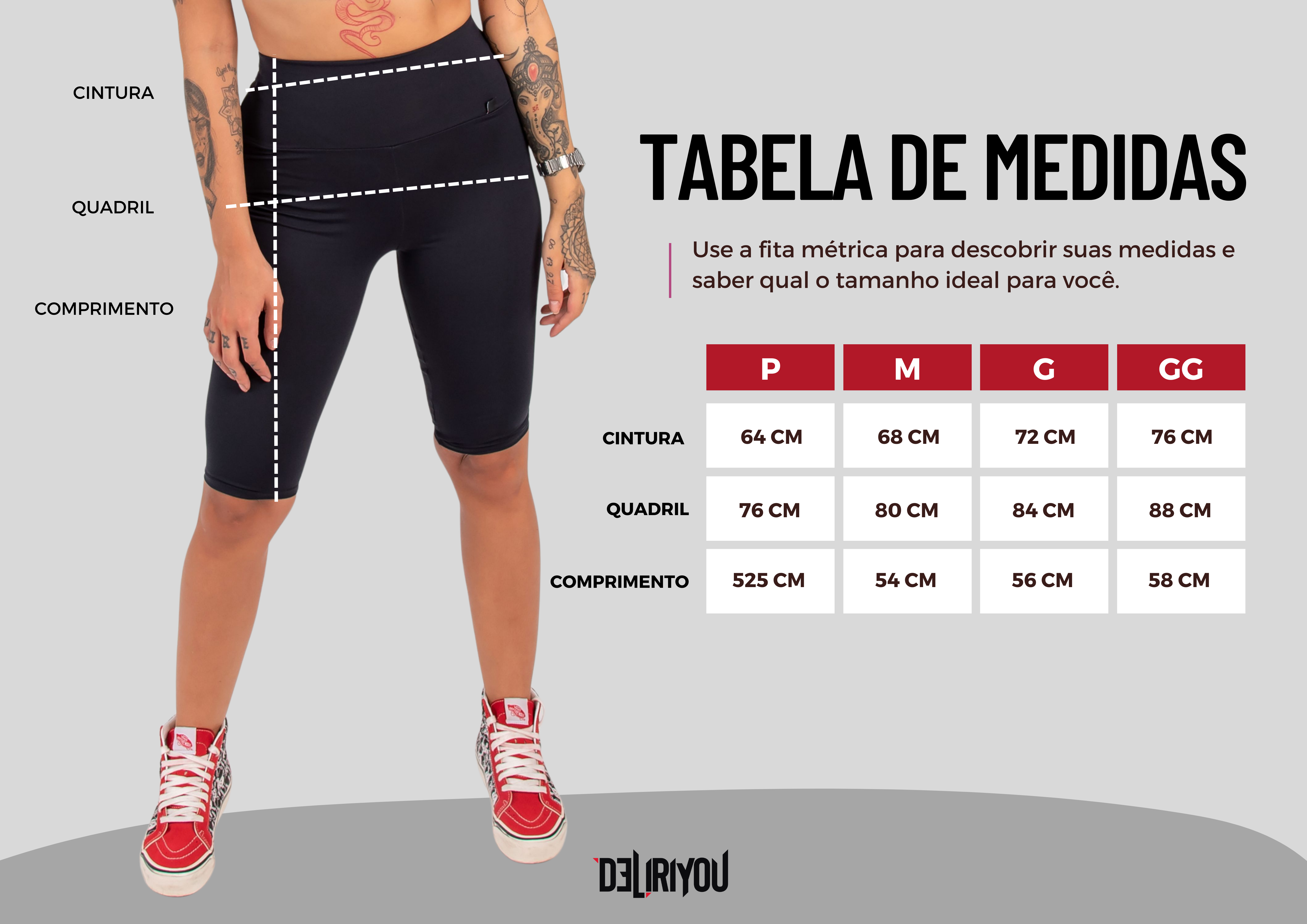 Tabela de medidas