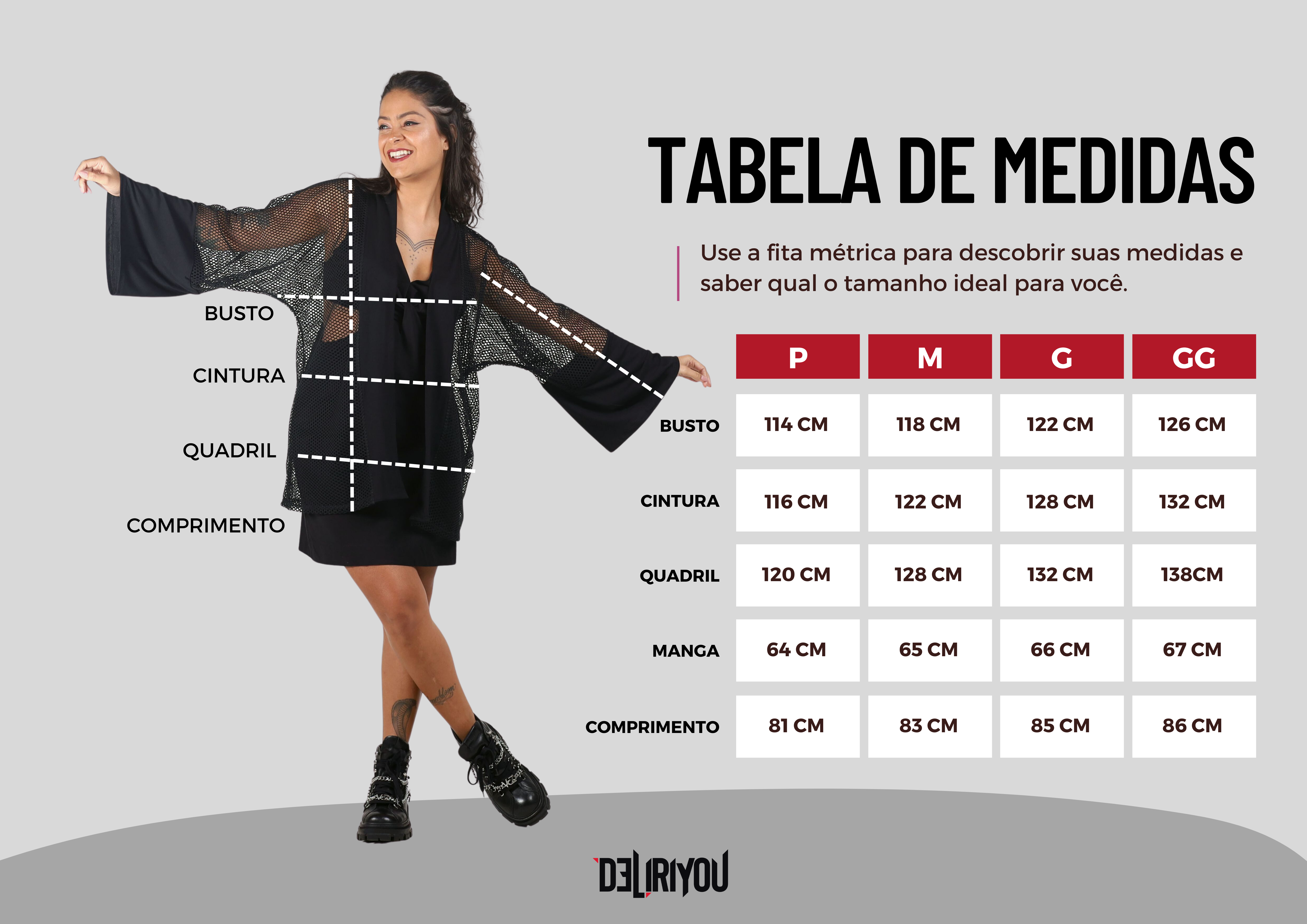 Tabela de medidas