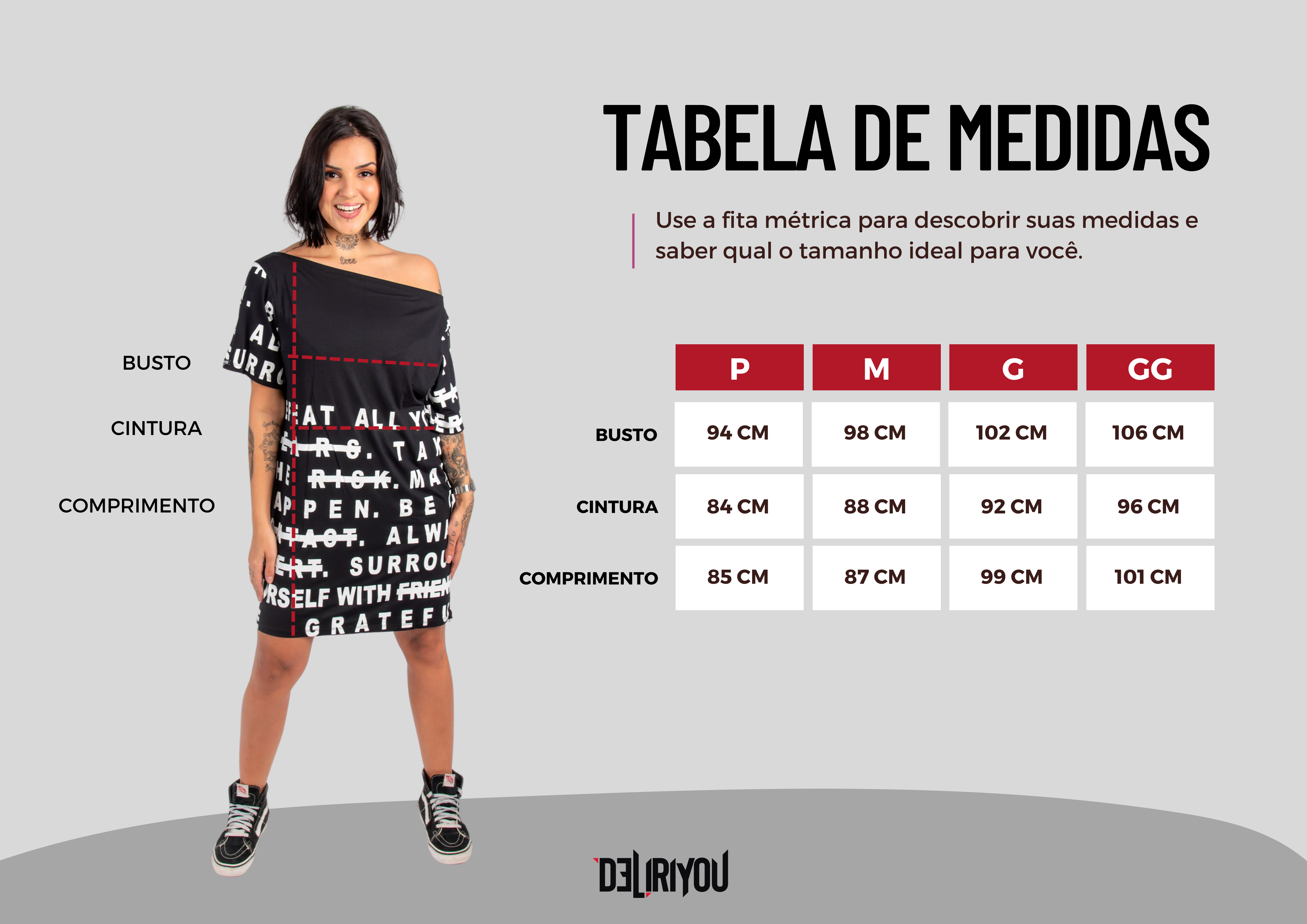 Tabela de medidas