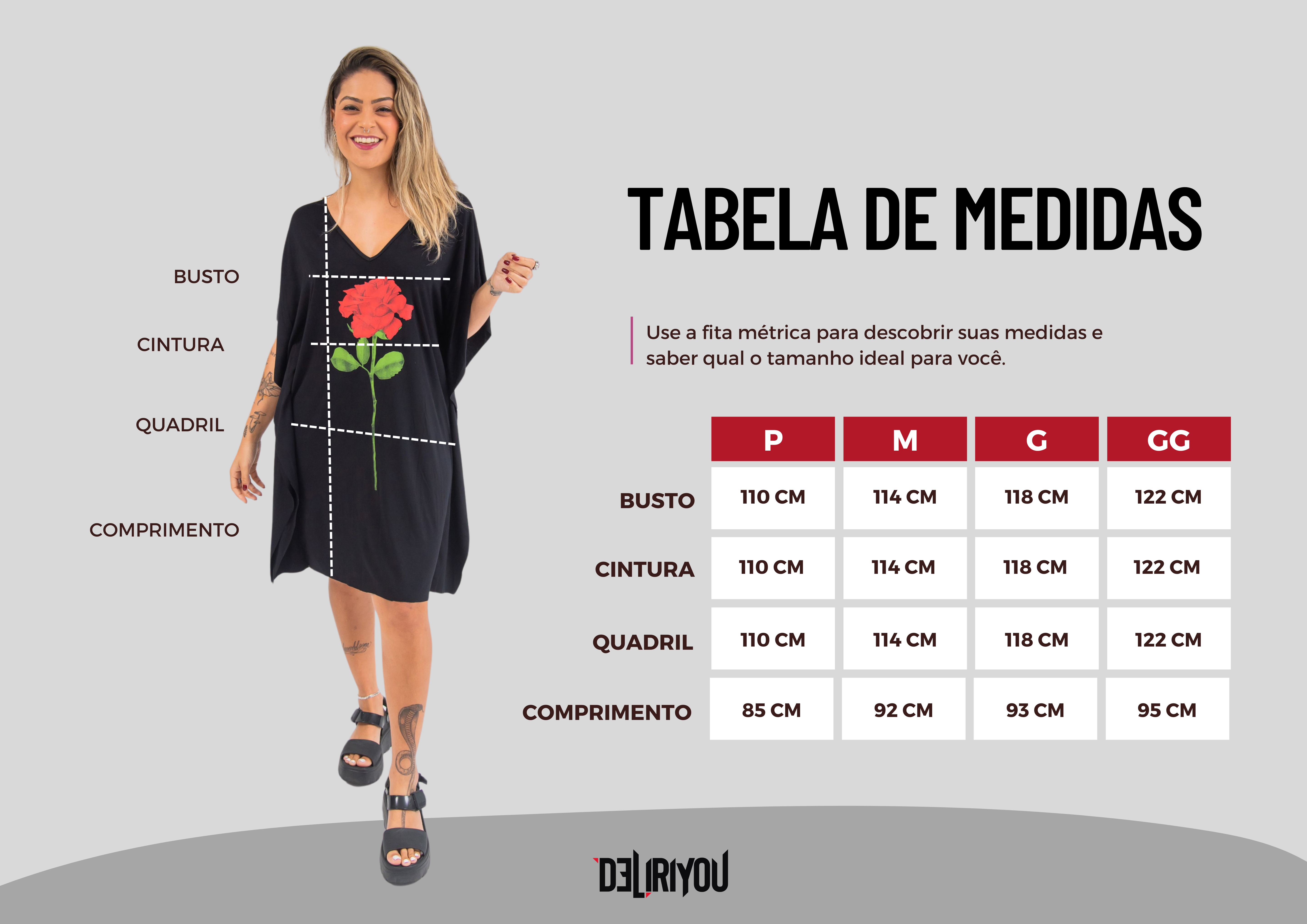 Tabela de medidas