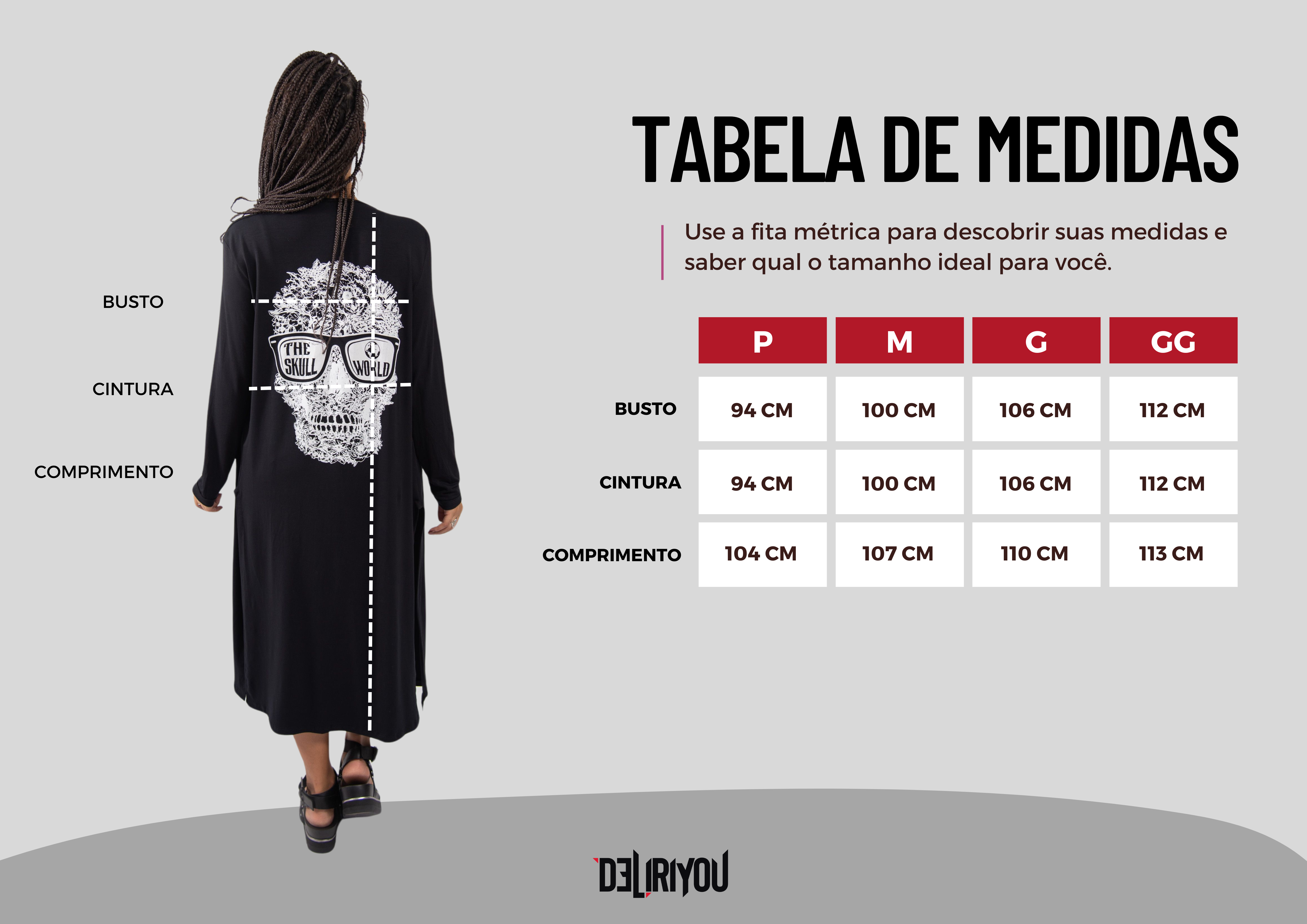 Tabela de medidas