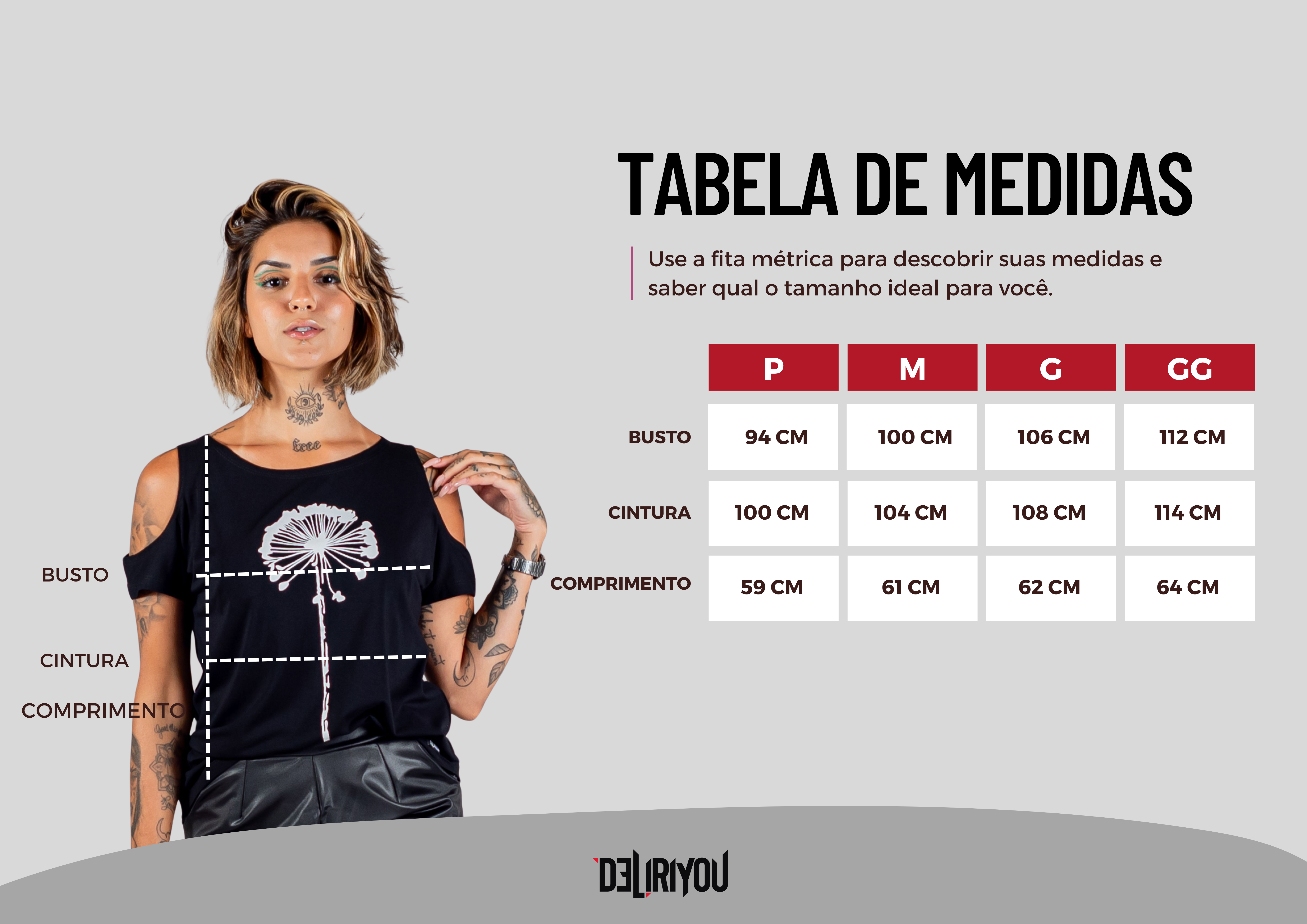 Tabela de medidas