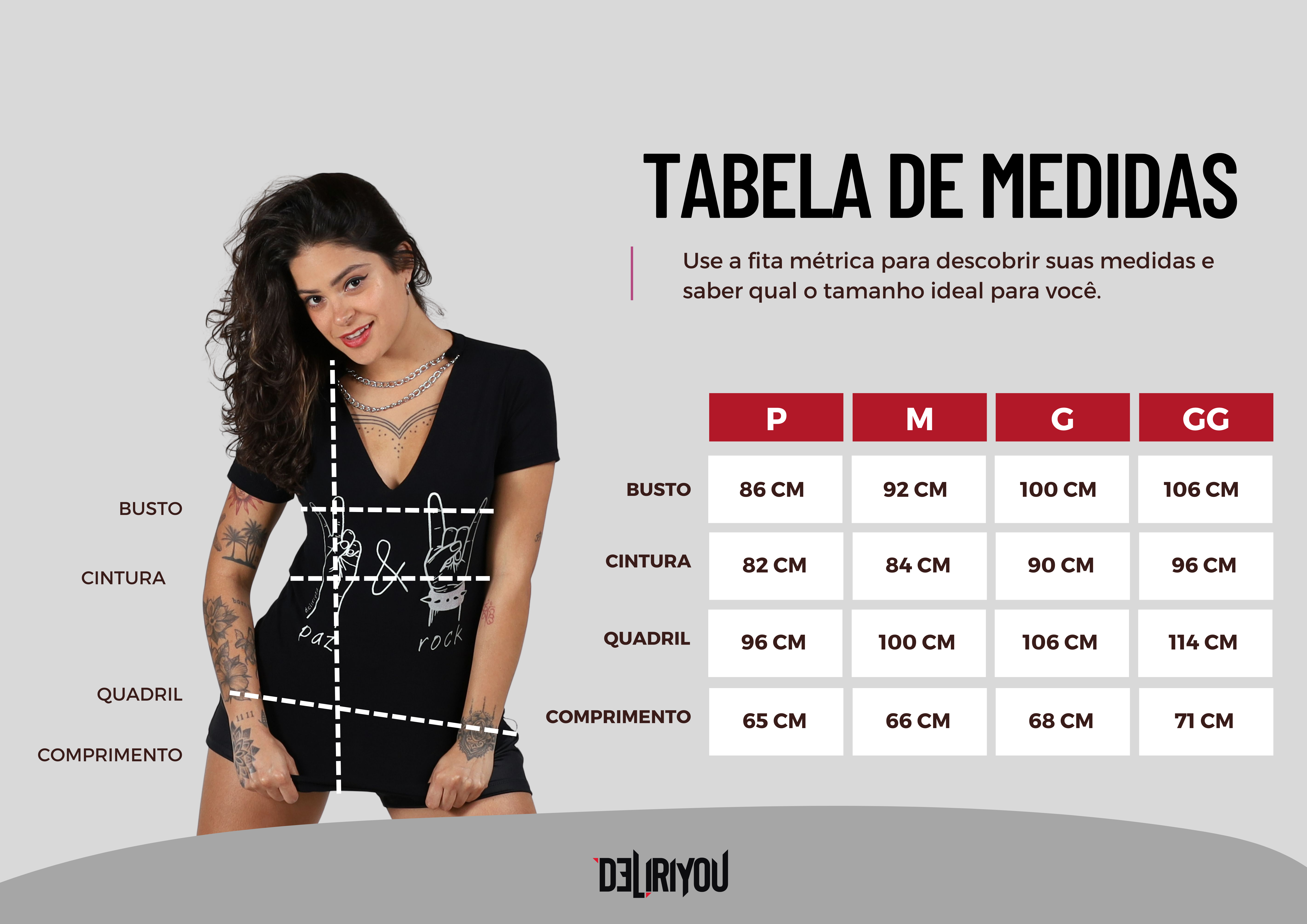 Tabela de medidas