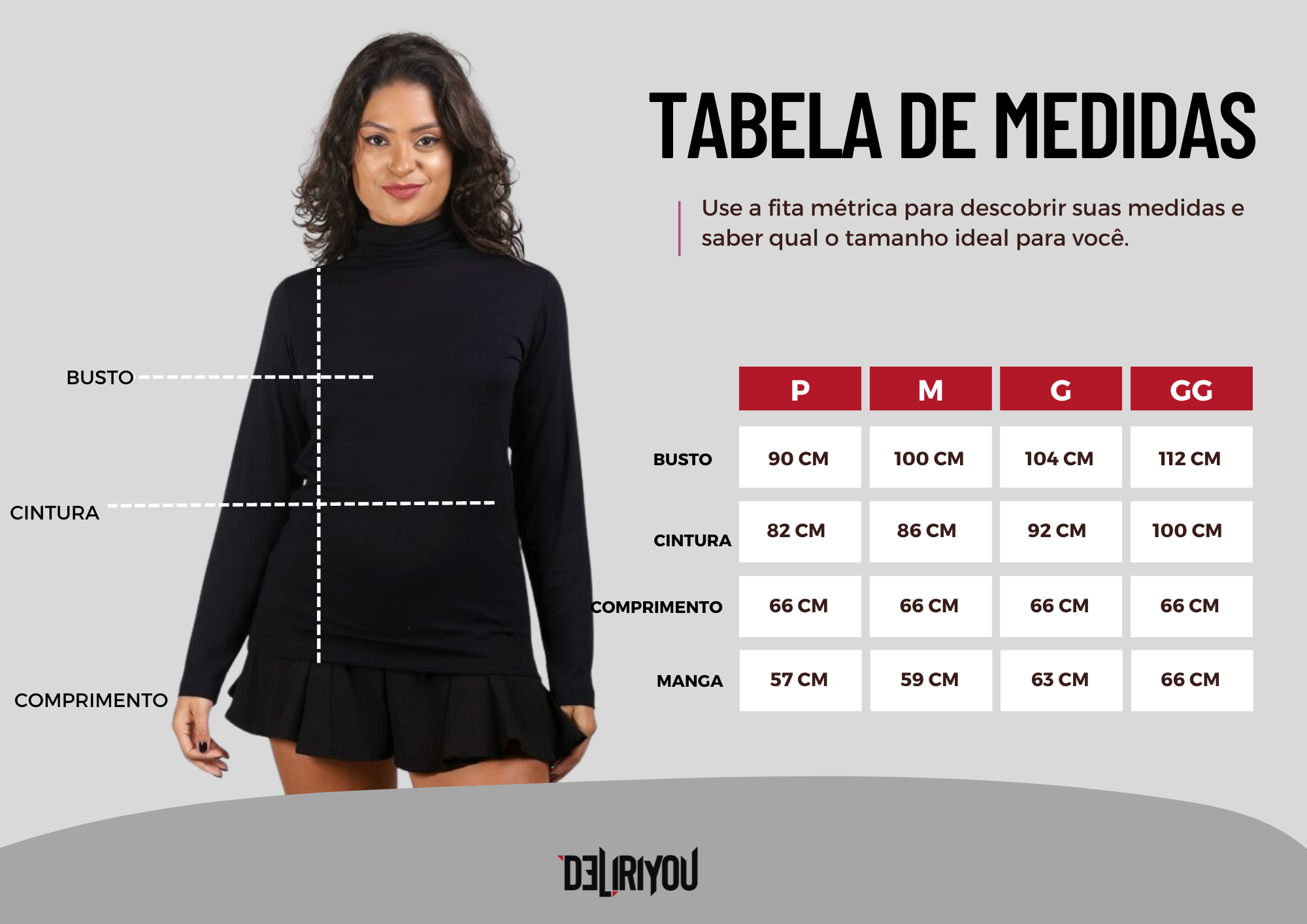 Tabela de medidas